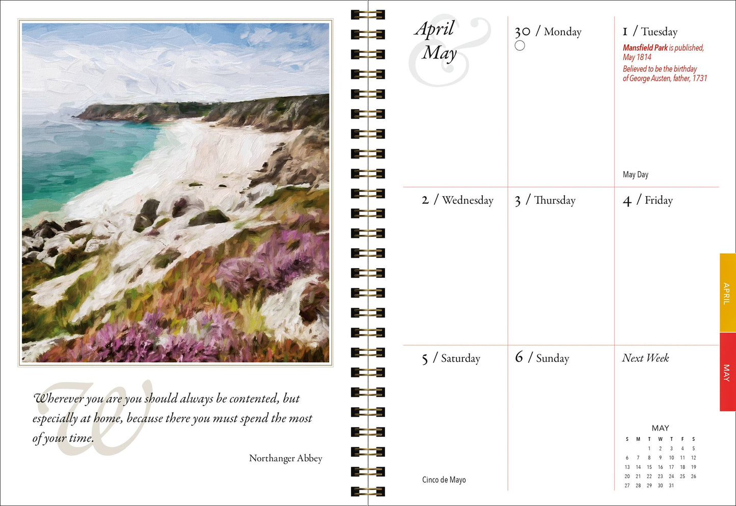 2018 Jane Austen Engagement Planner