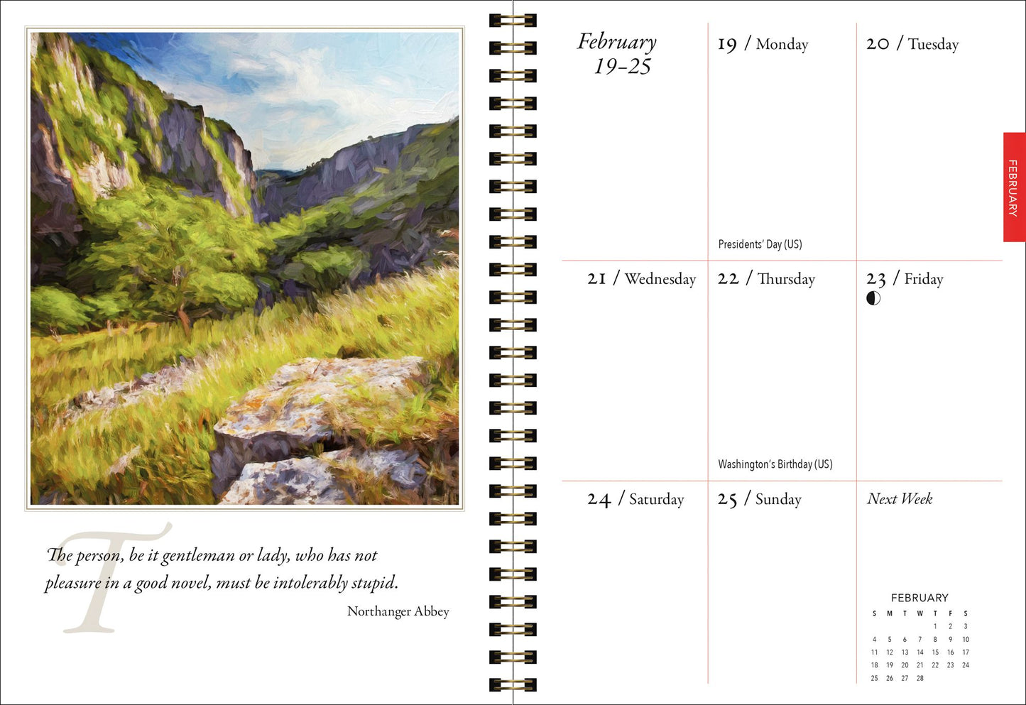 2018 Jane Austen Engagement Planner