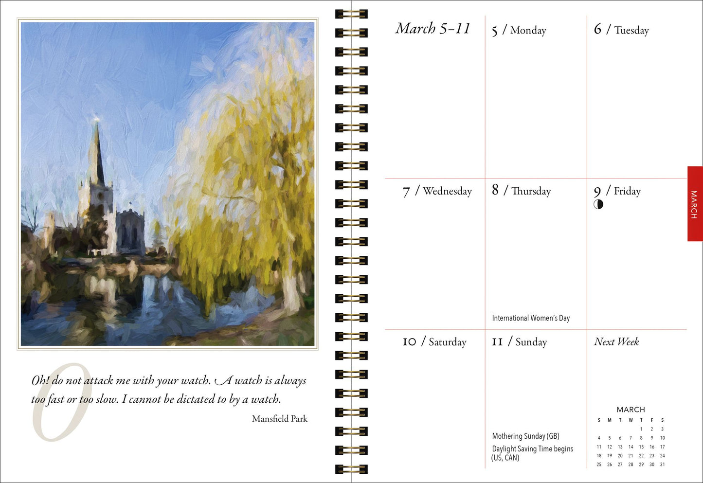 2018 Jane Austen Engagement Planner