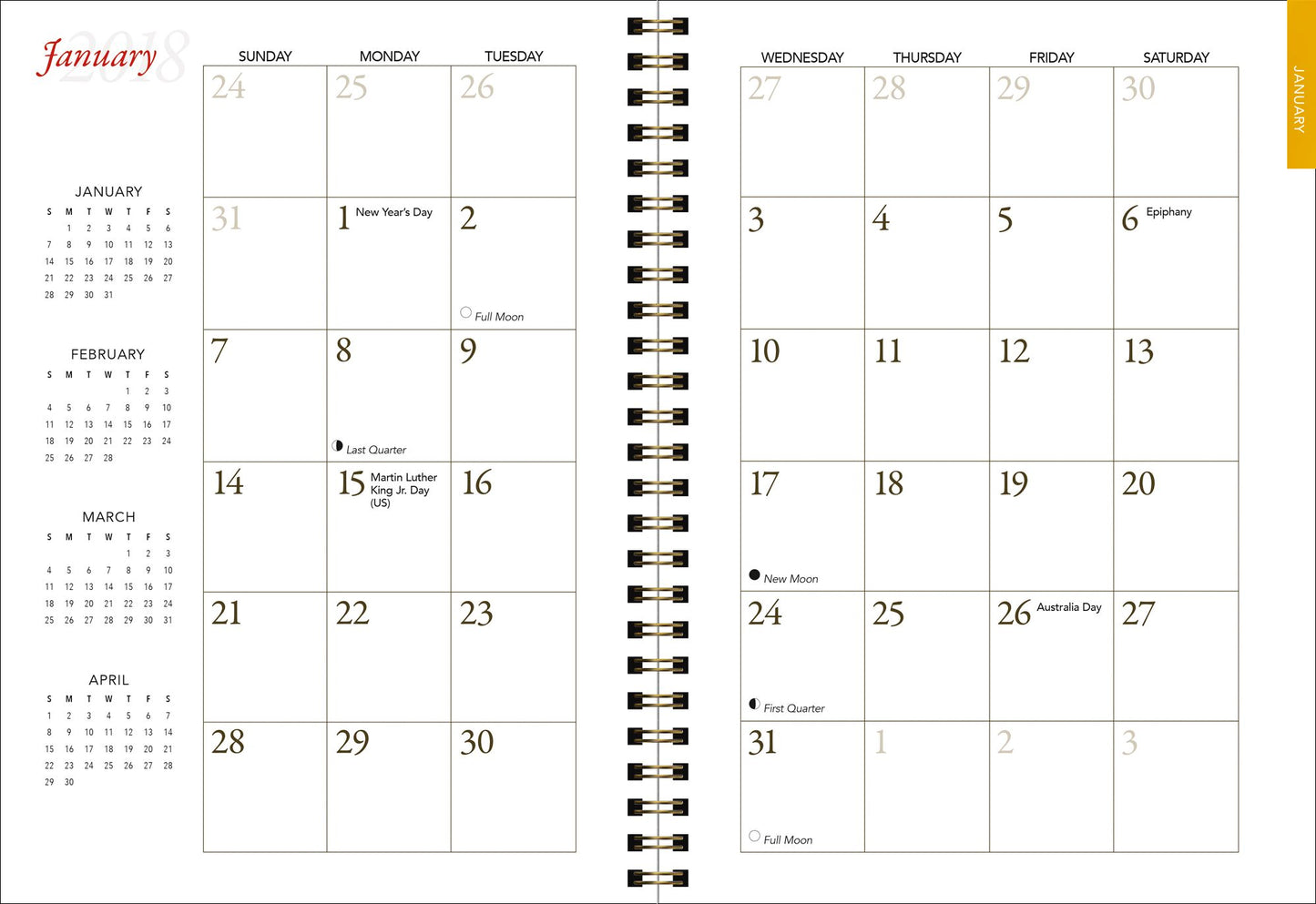2018 Jane Austen Engagement Planner