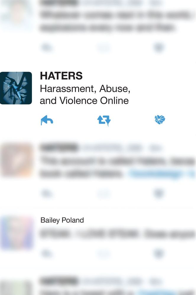 Haters: Harassment, Abuse, and Violence Online