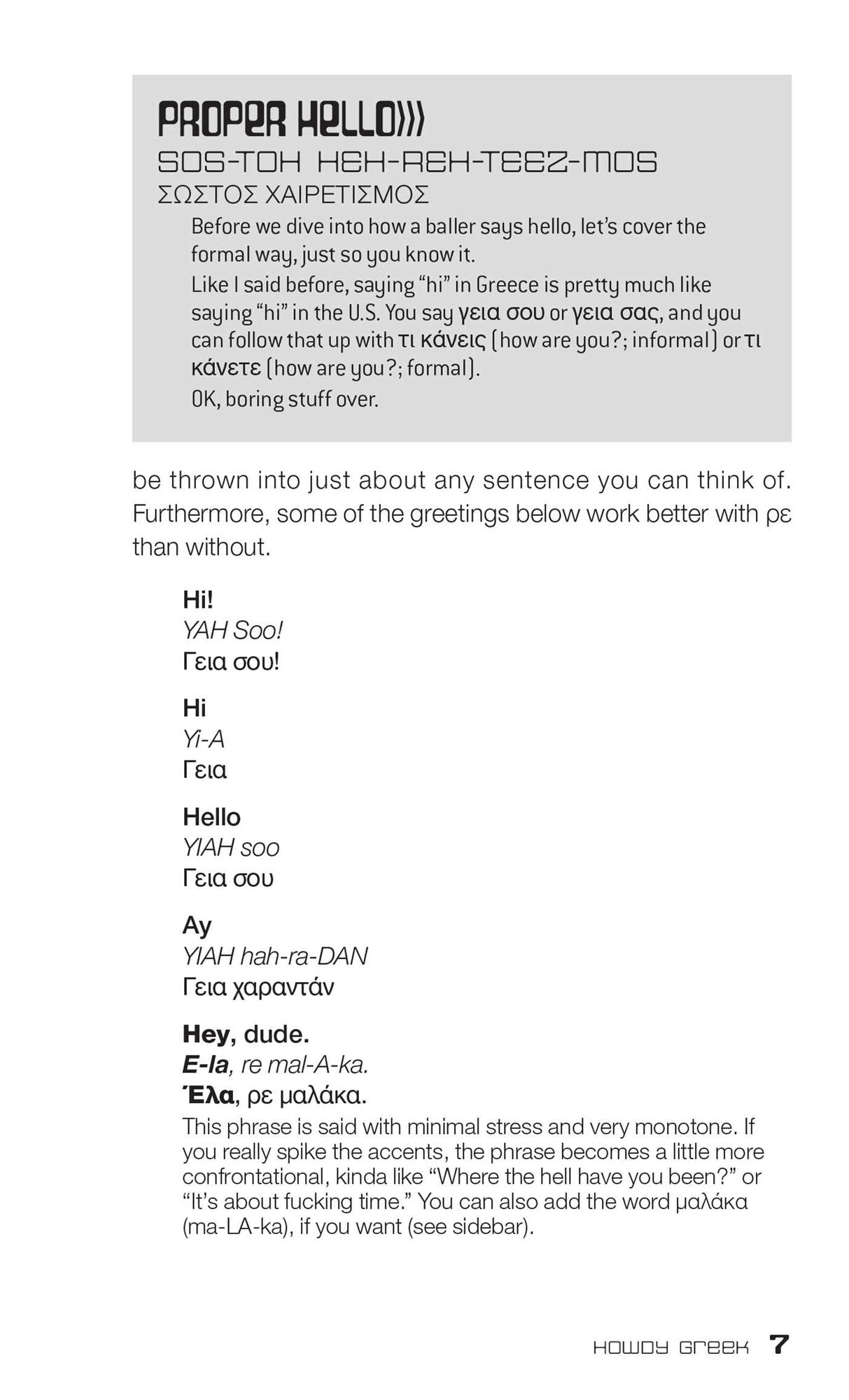Dirty Greek: Everyday Slang from "What's Up?" to "F*%# Off!"