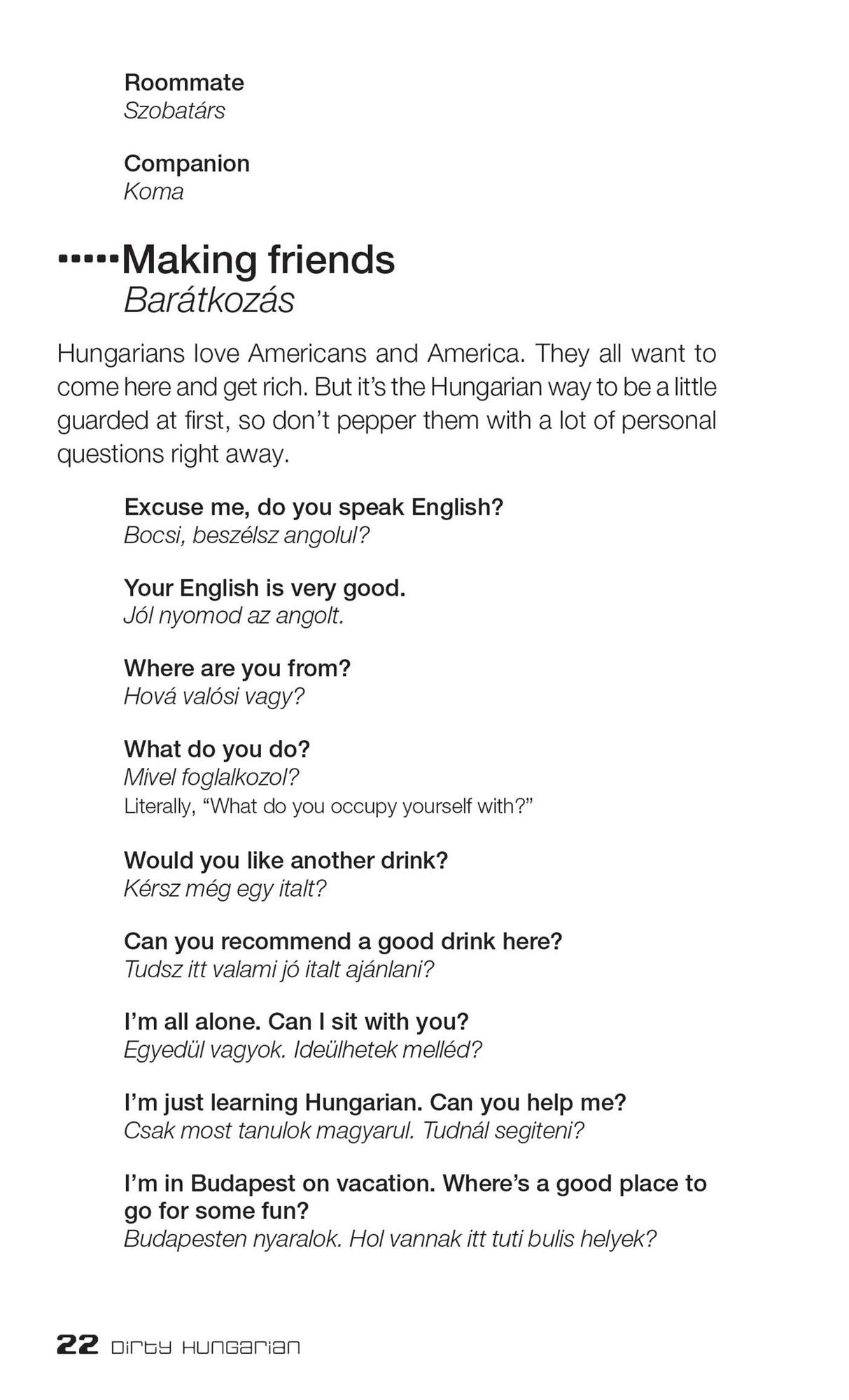 Dirty Hungarian: Everyday Slang from "What's Up?" to "F*%# Off!"