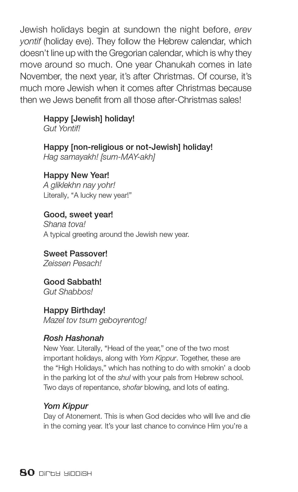 Dirty Yiddish: Everyday Slang from "What's Up?" to "F*%# Off!"
