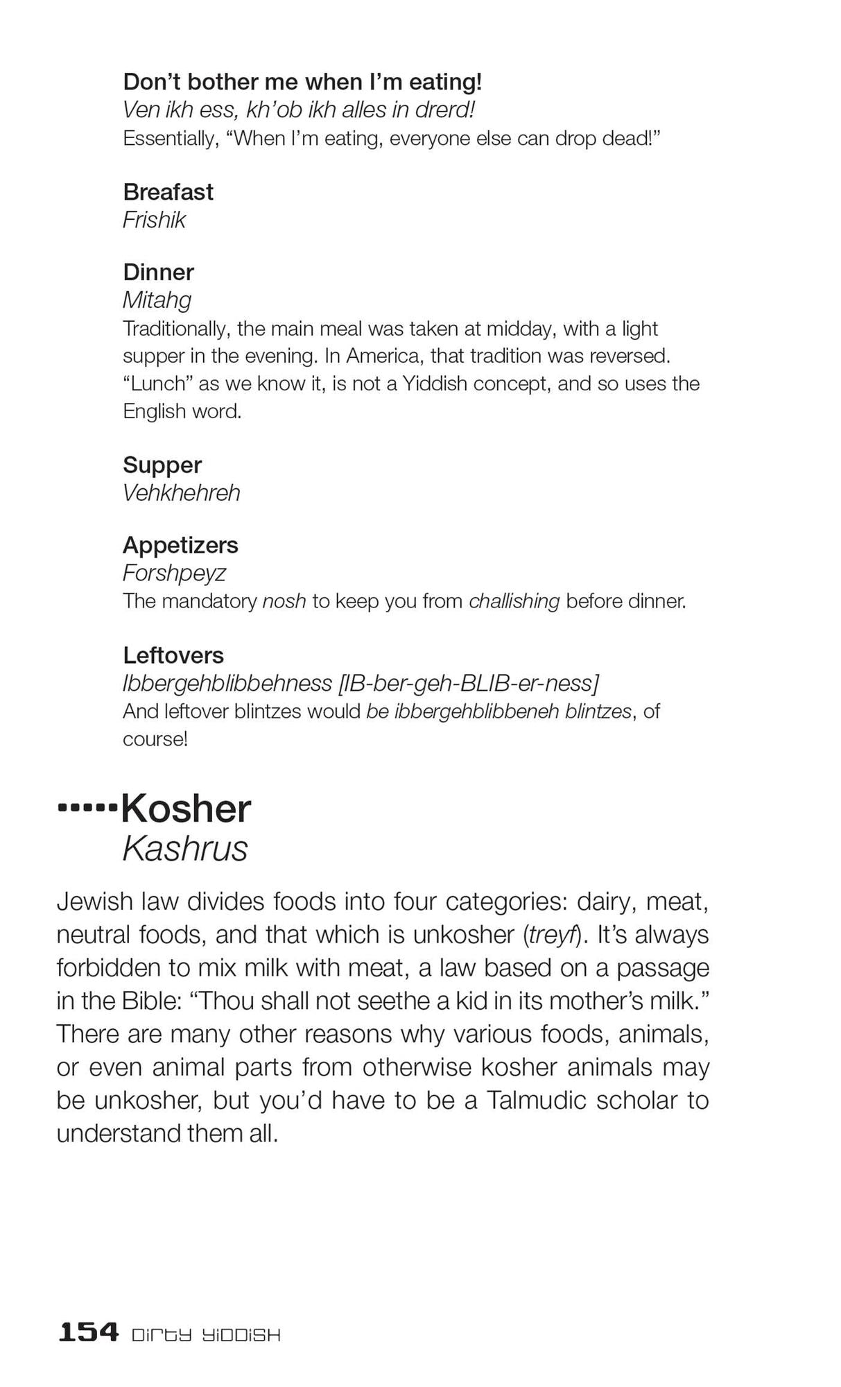 Dirty Yiddish: Everyday Slang from "What's Up?" to "F*%# Off!"