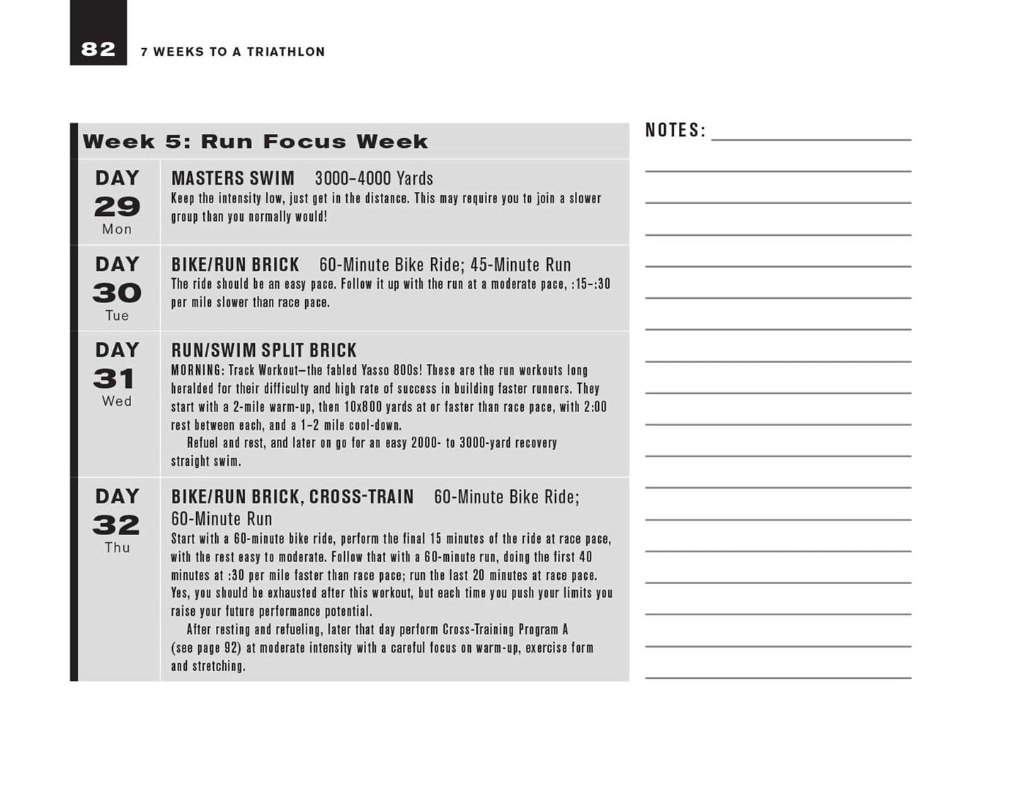 7 Weeks to a Triathlon: The Complete Day-by-Day Program to Train for Your First Race or Improve Your Fastest Time