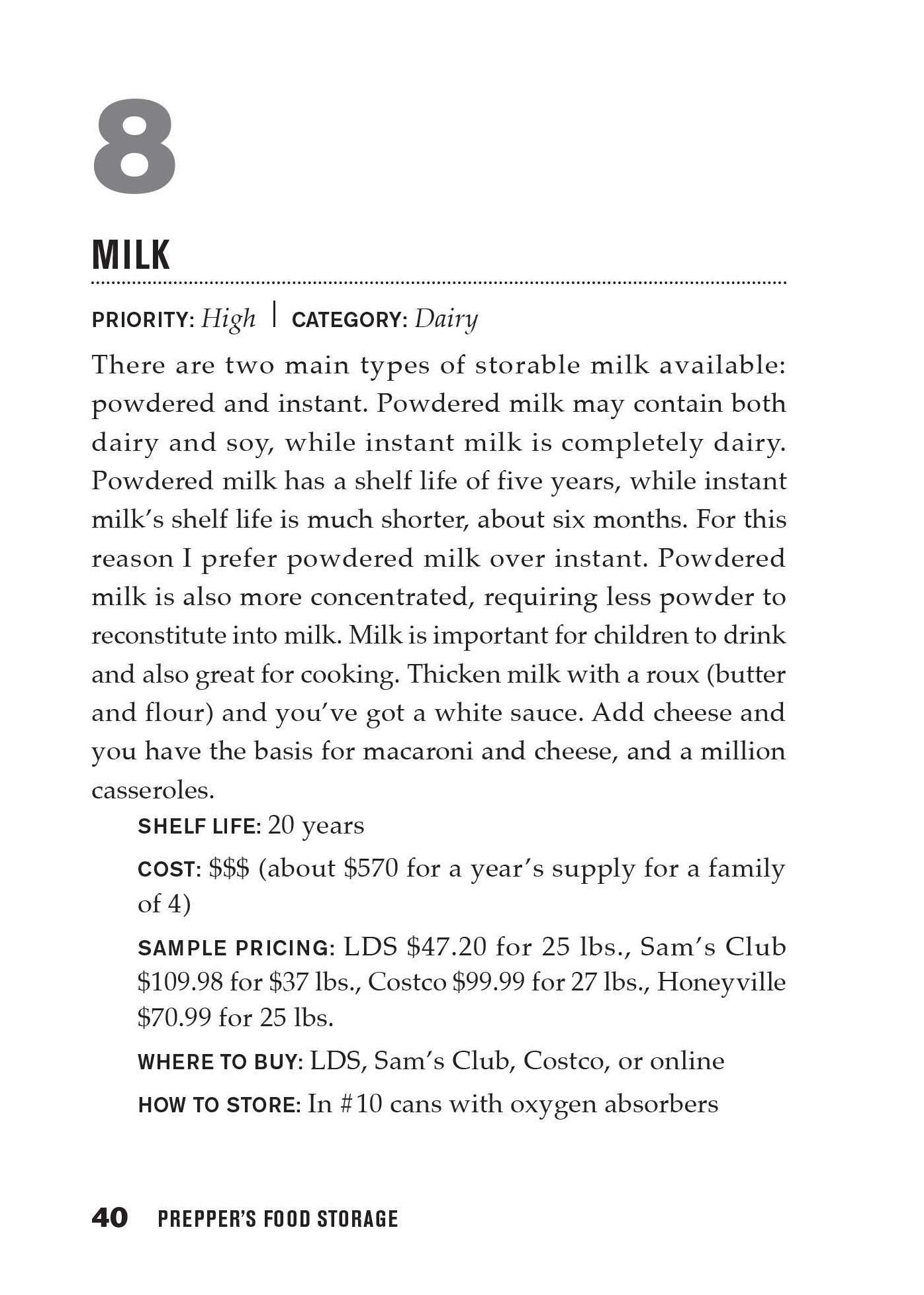 Prepper's Food Storage: 101 Easy Steps to Affordably Stock a Life-Saving Supply of Food