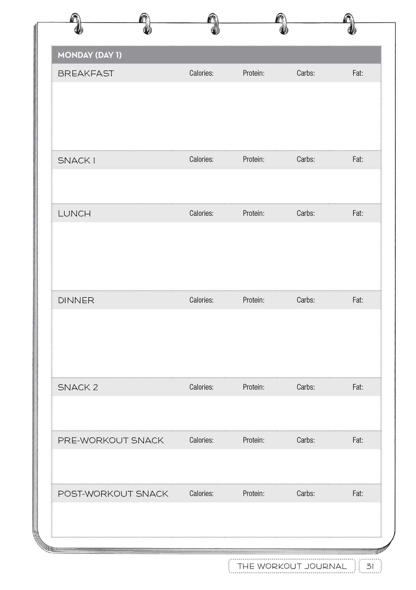 Gym-Free Journal: Bodyweight Workouts for Getting Ripped