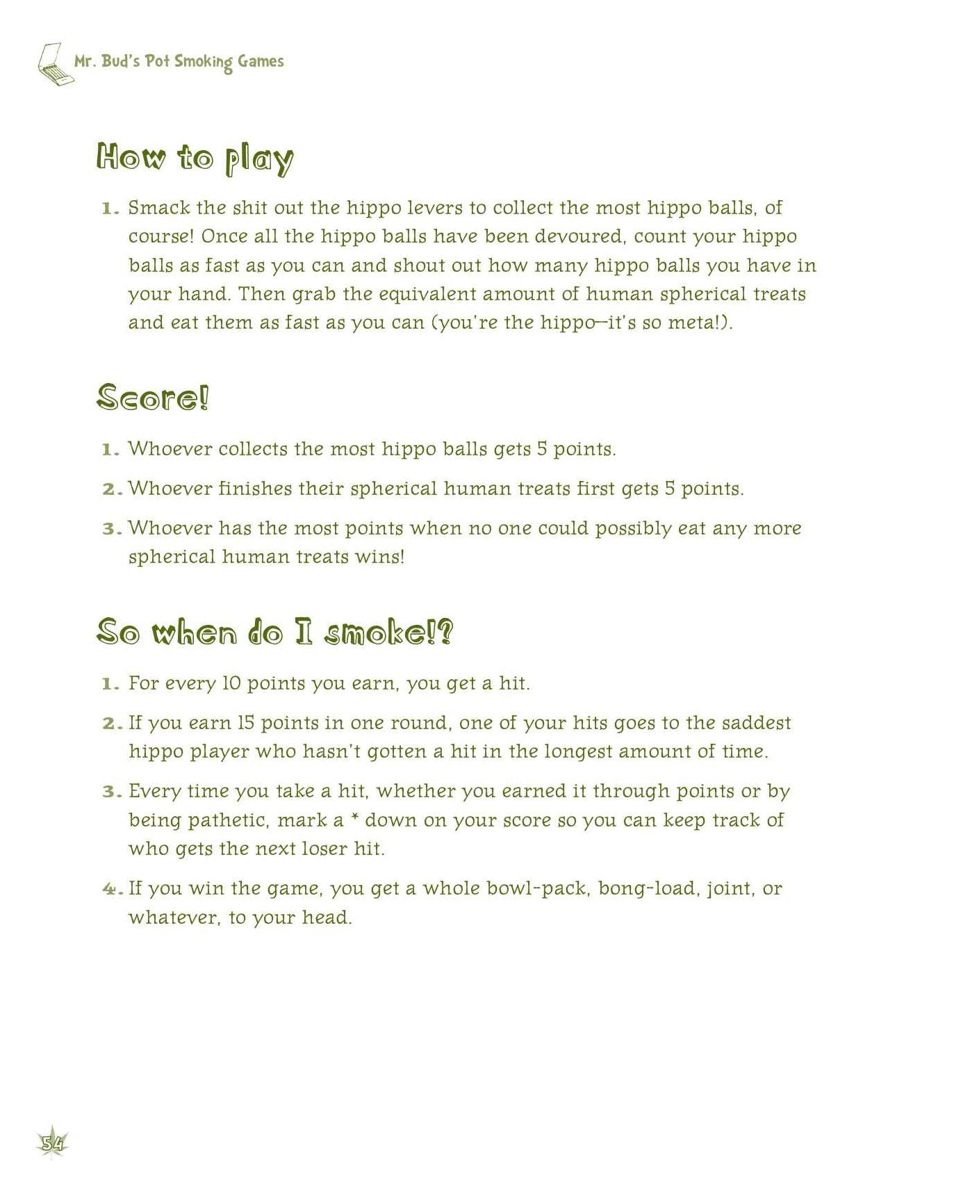 Mr. Bud's Pot Smoking Games: 25 Fun Ways to Get Baked with Your Friends