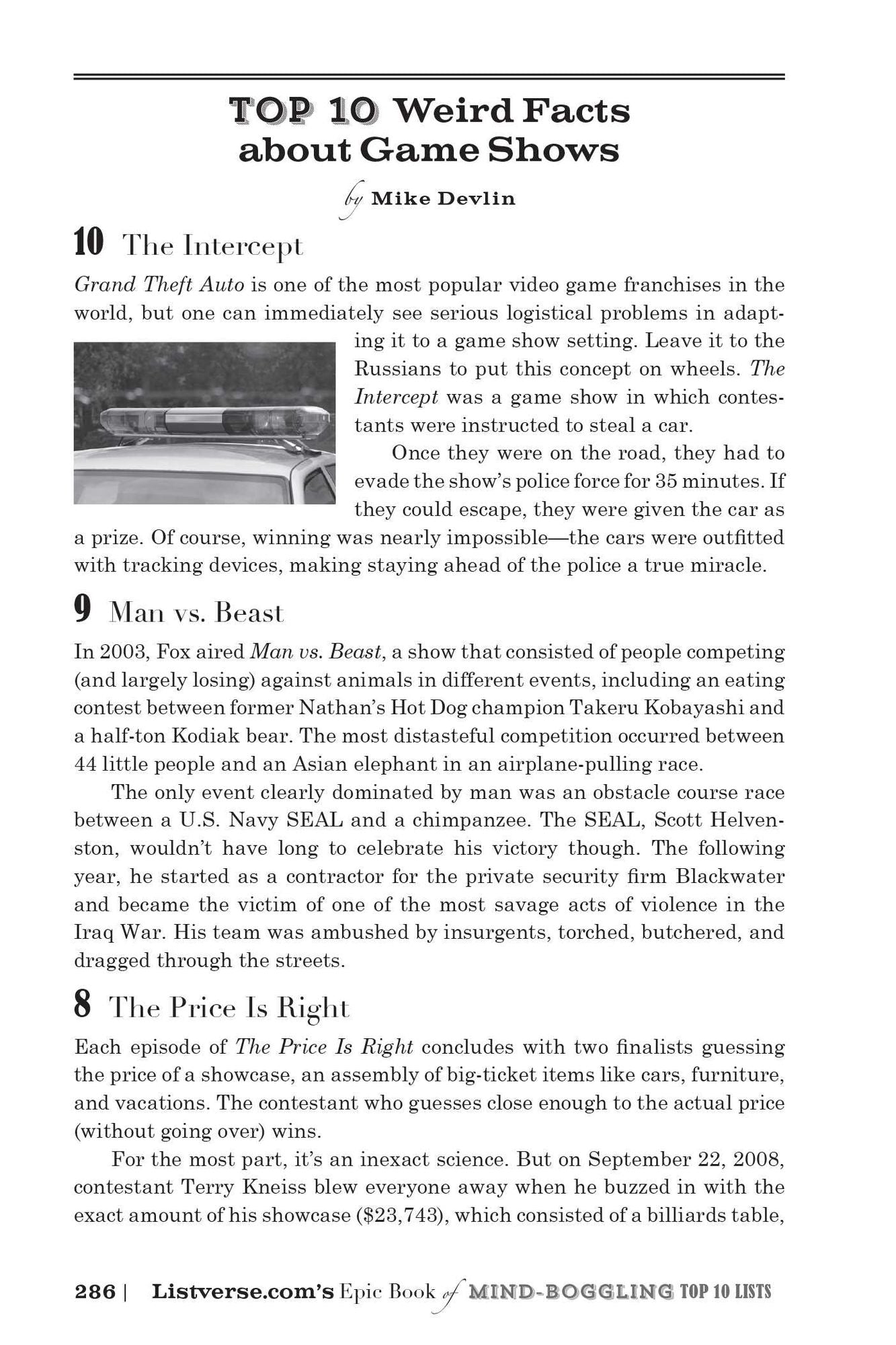 Listverse.com's Epic Book of Mind-Boggling Lists: Unbelievable Facts and Astounding Trivia on Movies, Music, Crime, Celebrities, History, and More