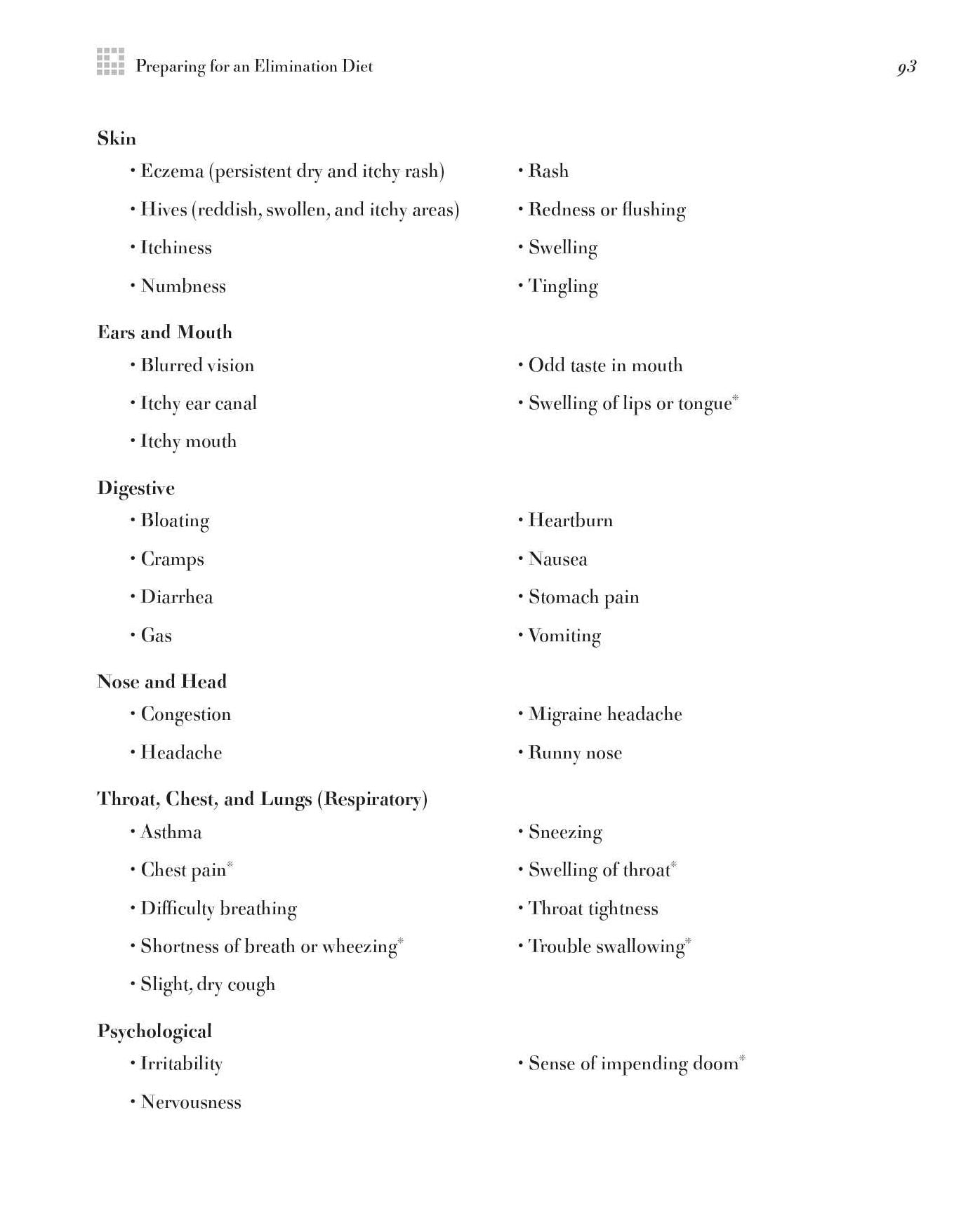 The Elimination Diet Workbook: A Personal Approach to Determining Your Food Allergies