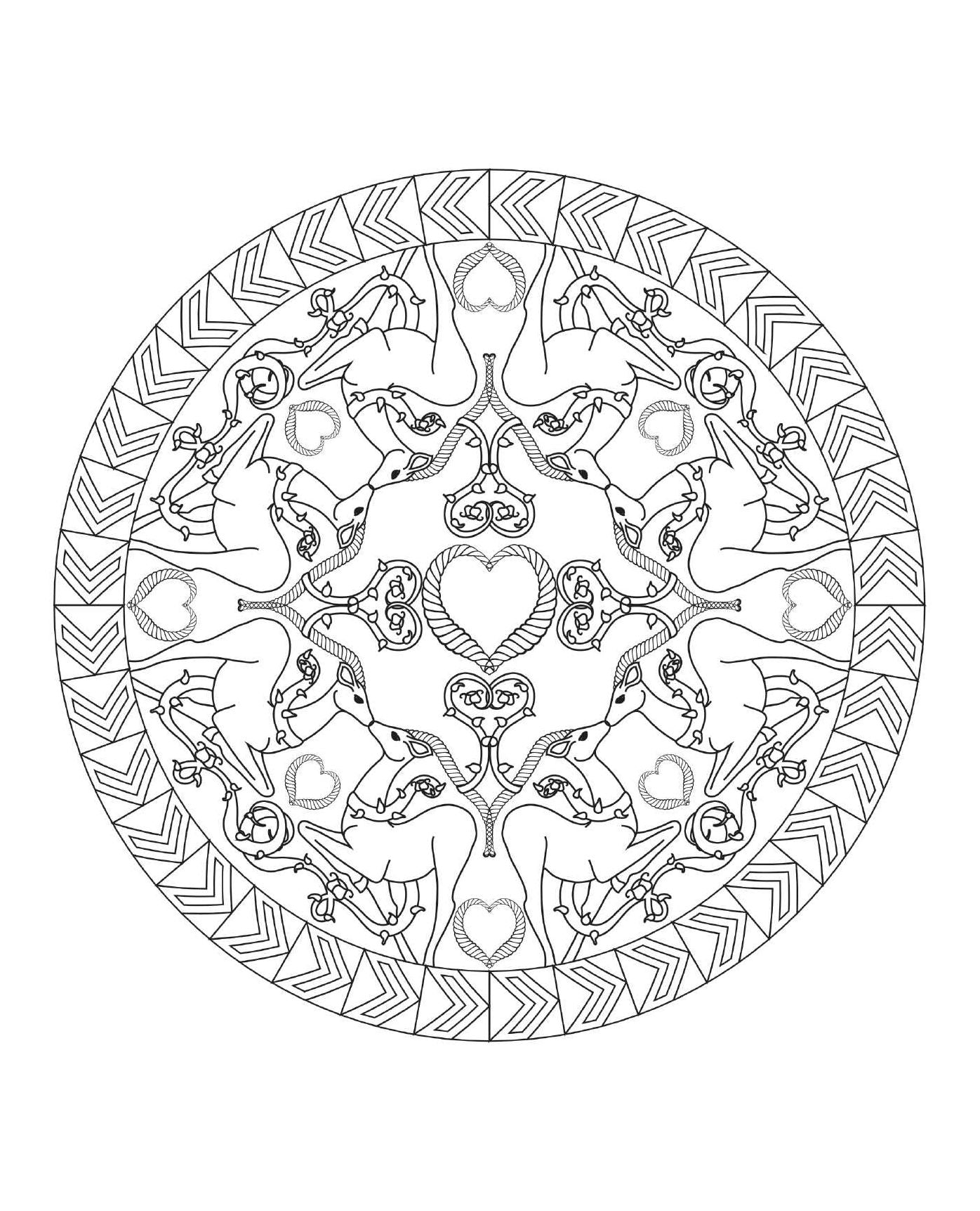 Coloring Animal Mandalas