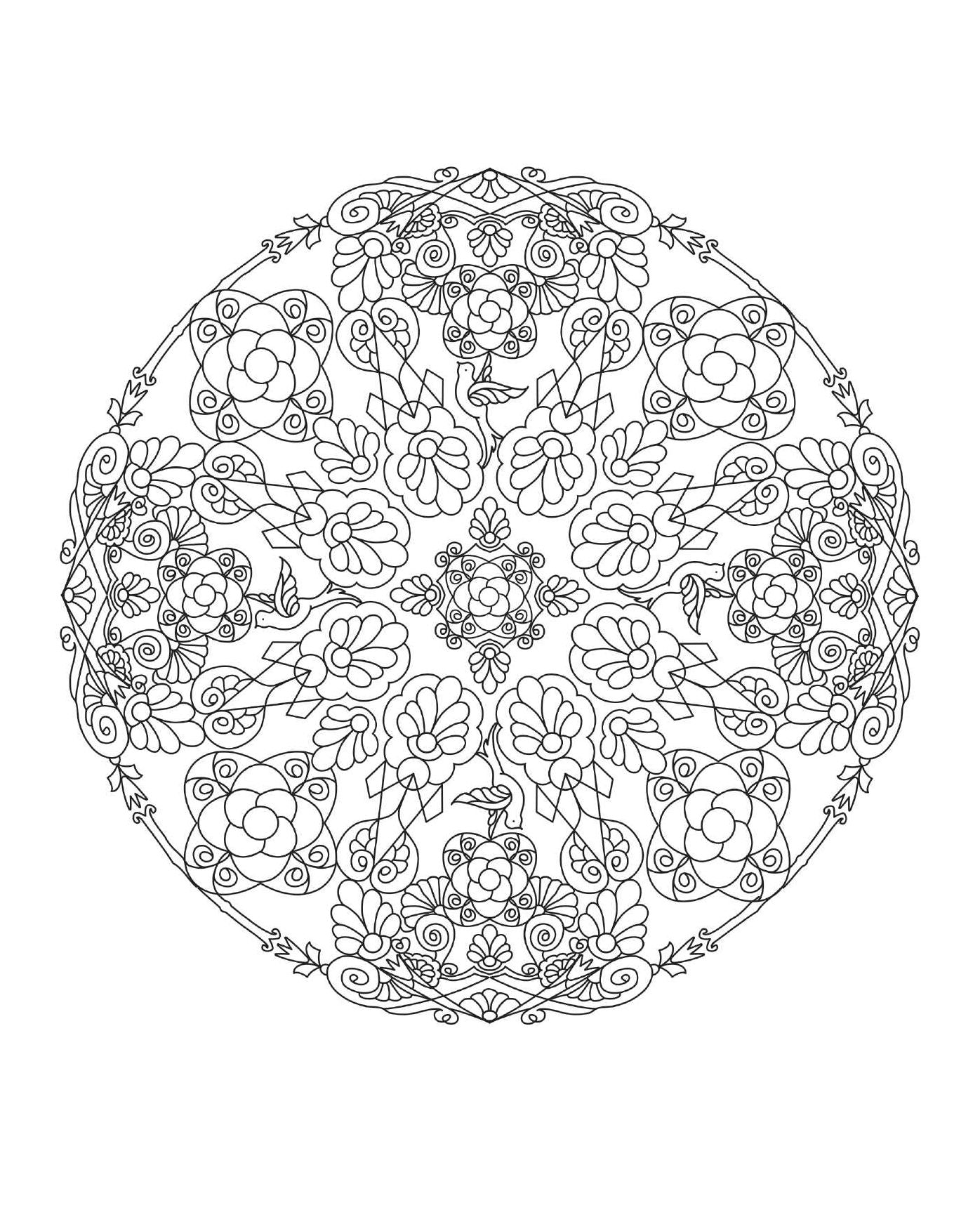 Coloring Animal Mandalas