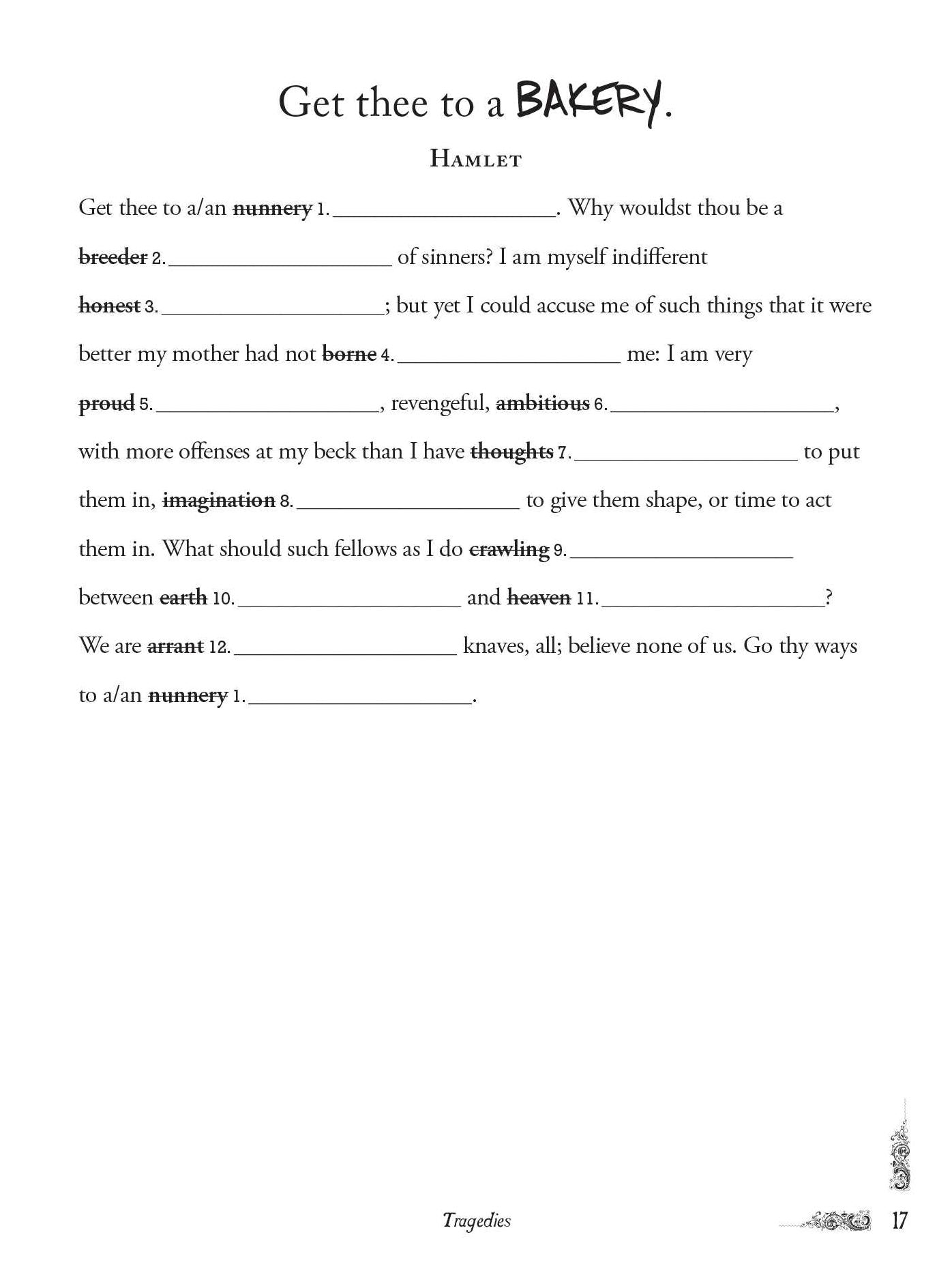William Shakespeare Rewritten by You