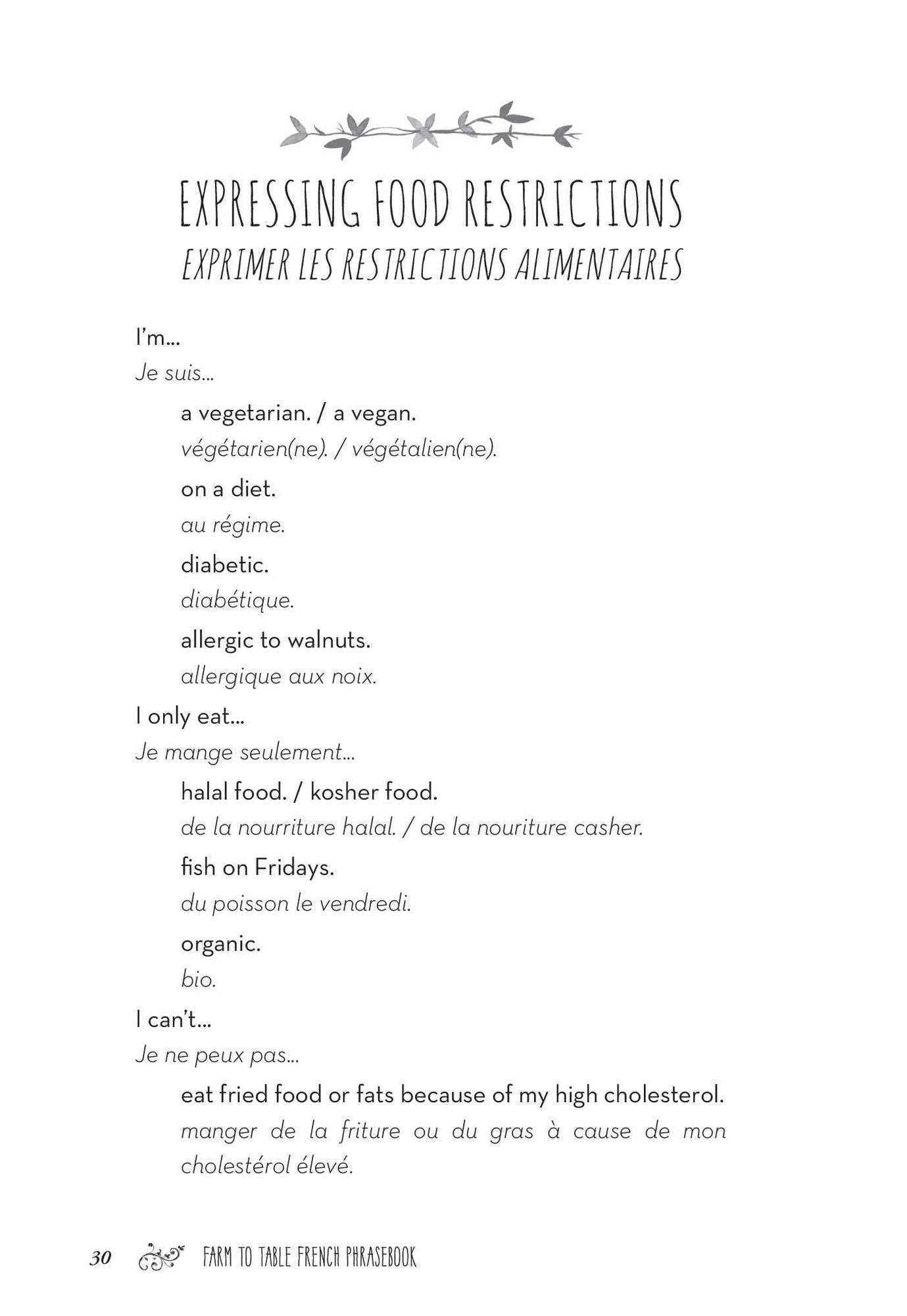The Farm to Table French Phrasebook: Master the Culture, Language and Savoir Faire of French Cuisine