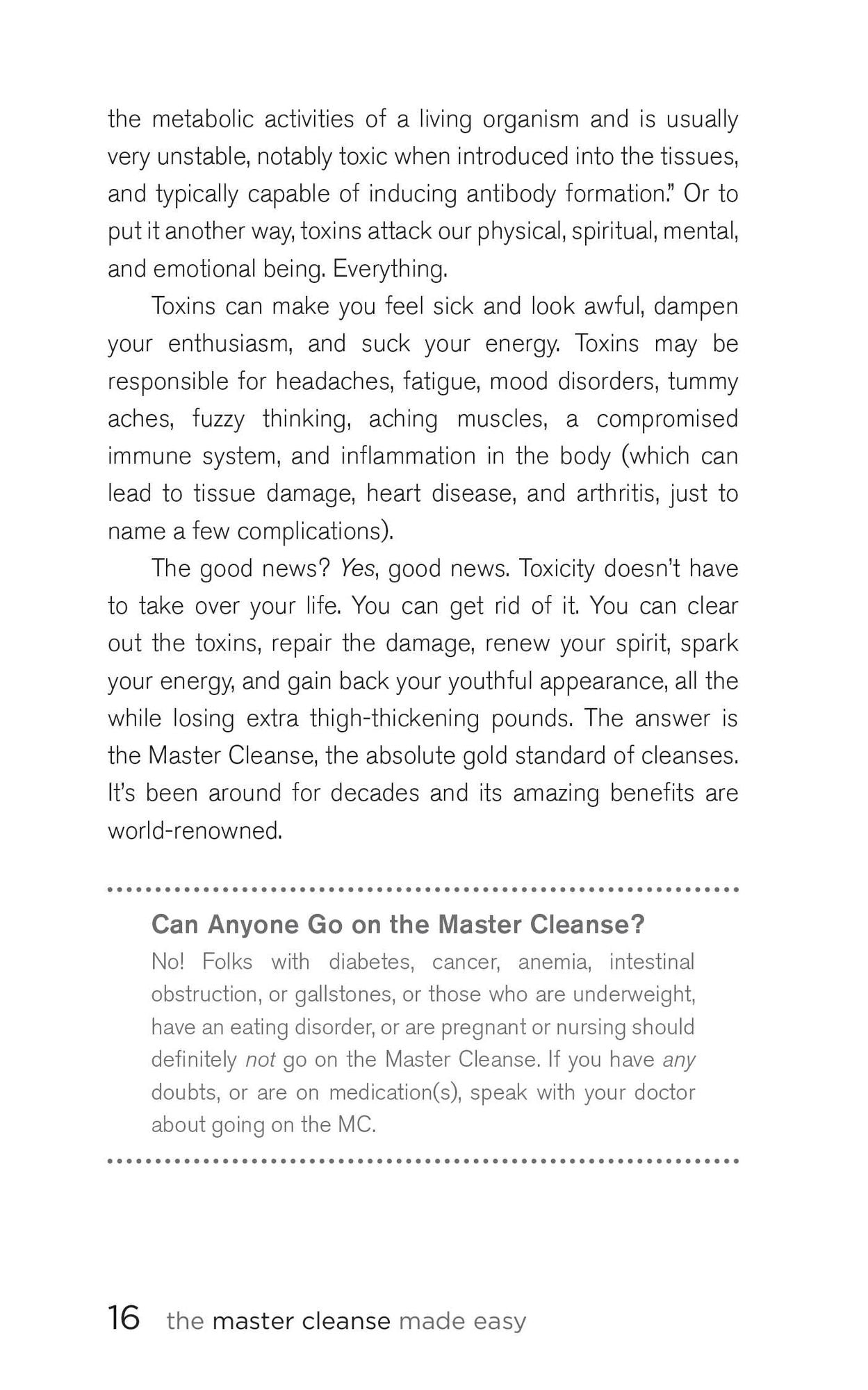 The Master Cleanse Made Easy: Your No-Fail Guide to Feeling Great During and After Your Detox