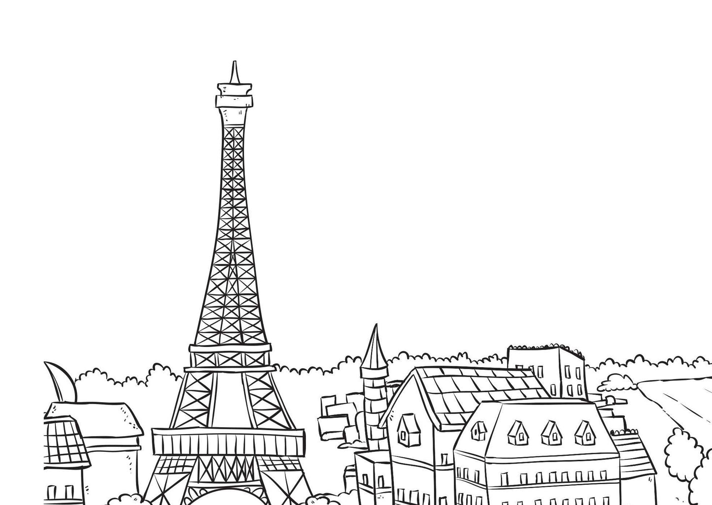My Trip to Paris: Doodle Postcards
