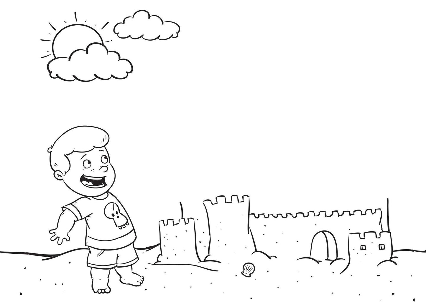 My Trip to the Beach: Doodle Postcards