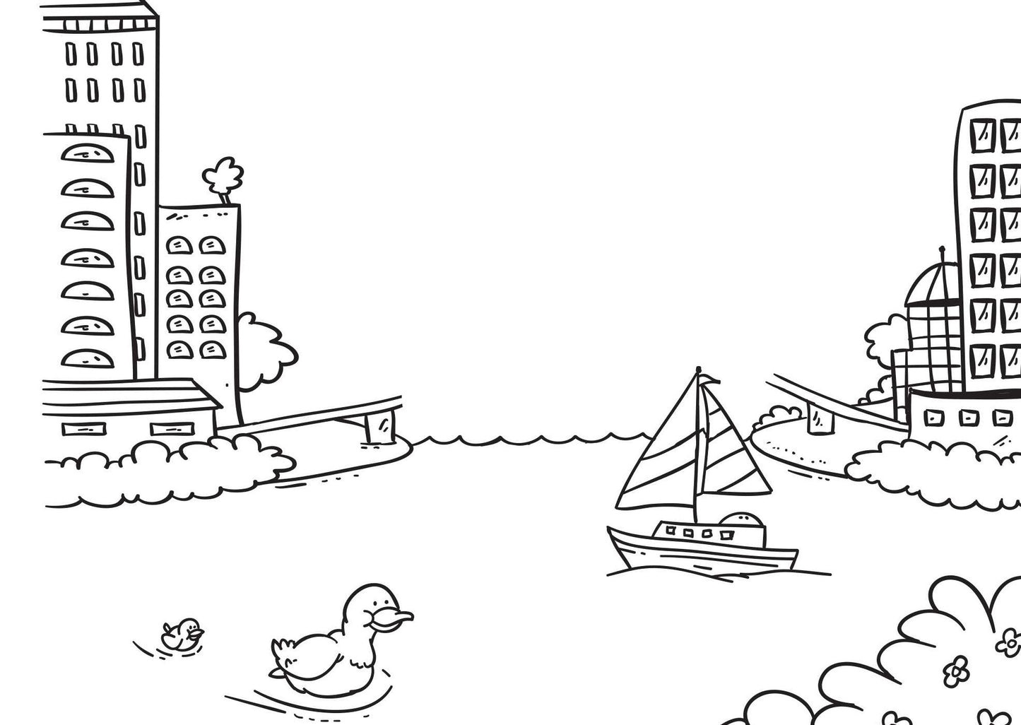 My Trip to the Big City: Doodle Postcards