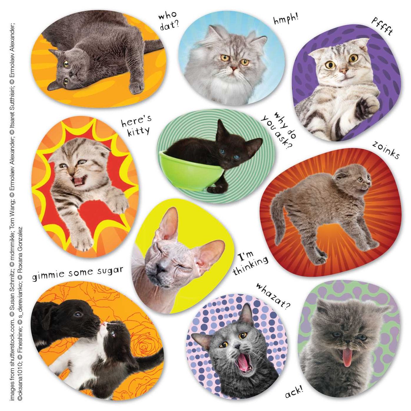 Emoticat Stickers: 200 Ways to Say it with Kitties