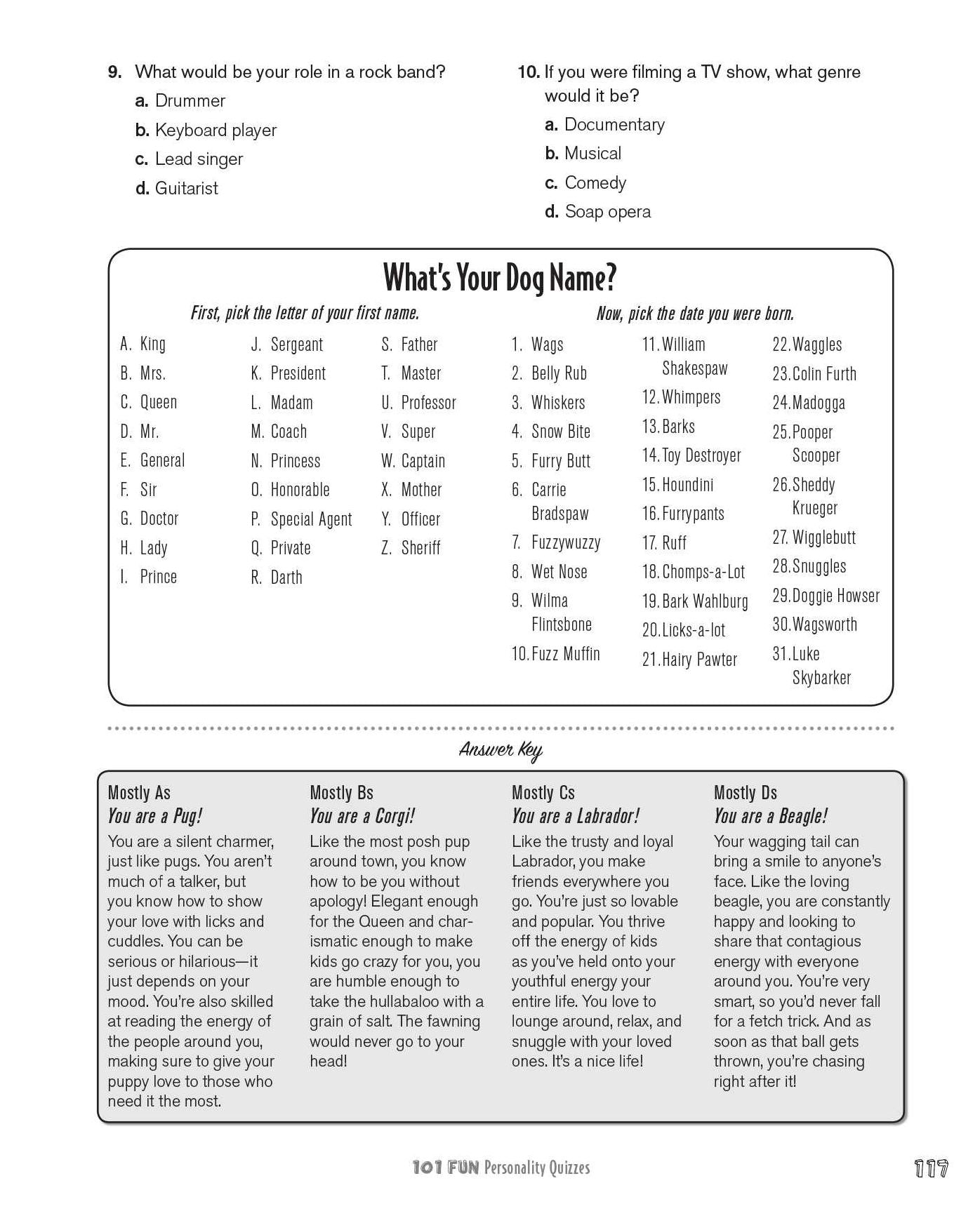 101 Fun Personality Quizzes: Who Are You . . . Really?!