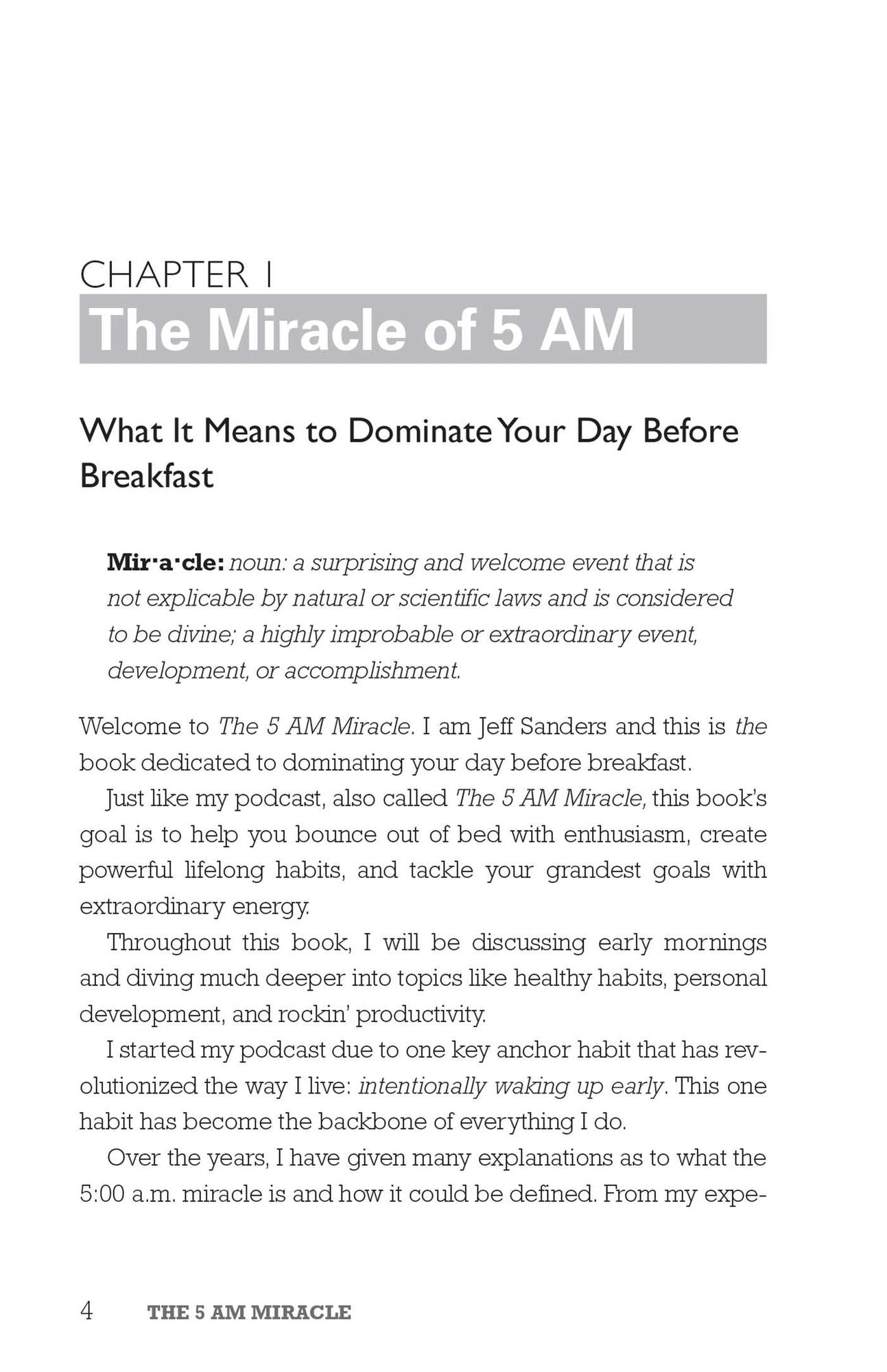 The 5 A.M. Miracle: Dominate Your Day Before Breakfast