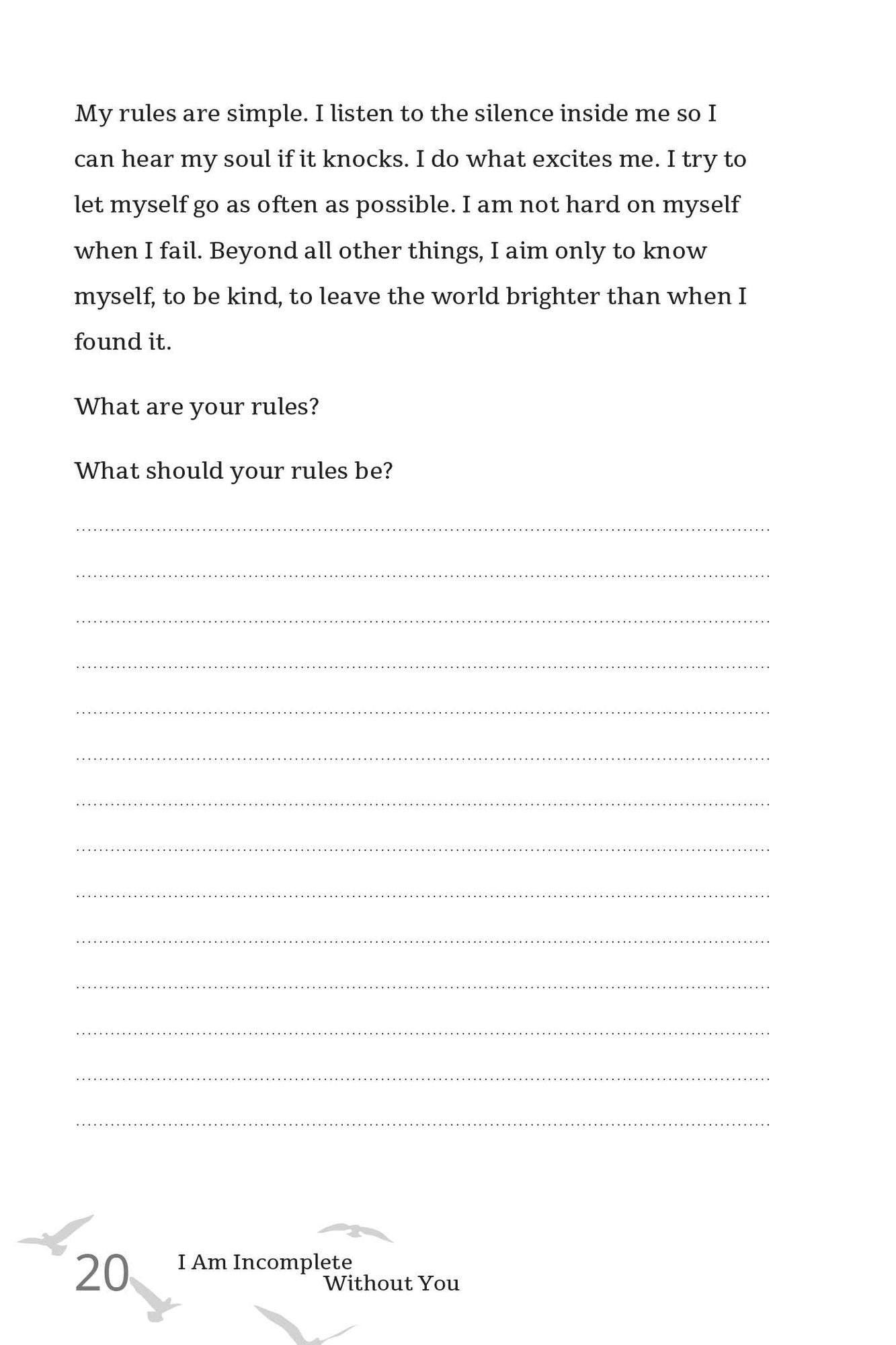 I Am Incomplete Without You: An Interactive Poetry Journal from the Author of I Wrote This For You
