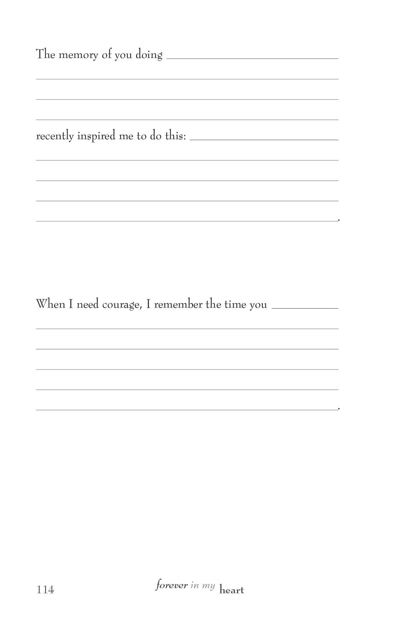 Forever in My Heart: A Grief Journal