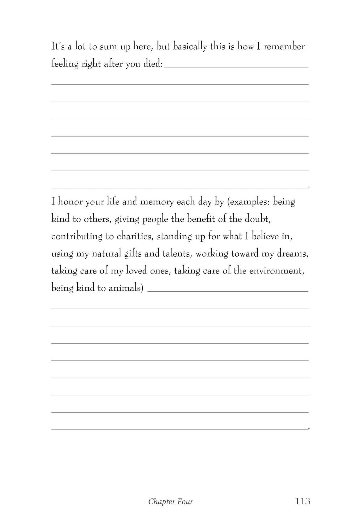 Forever in My Heart: A Grief Journal