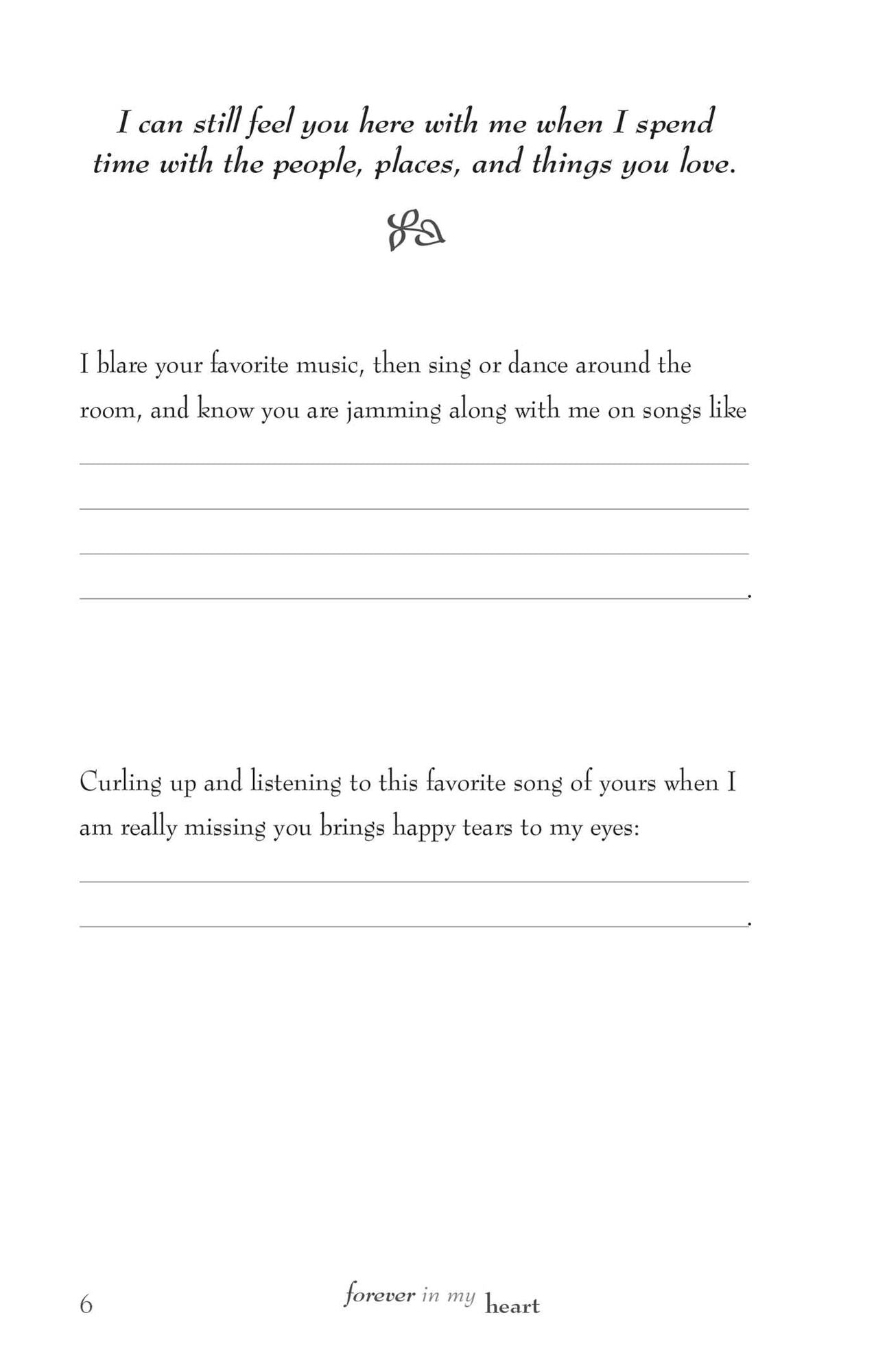 Forever in My Heart: A Grief Journal