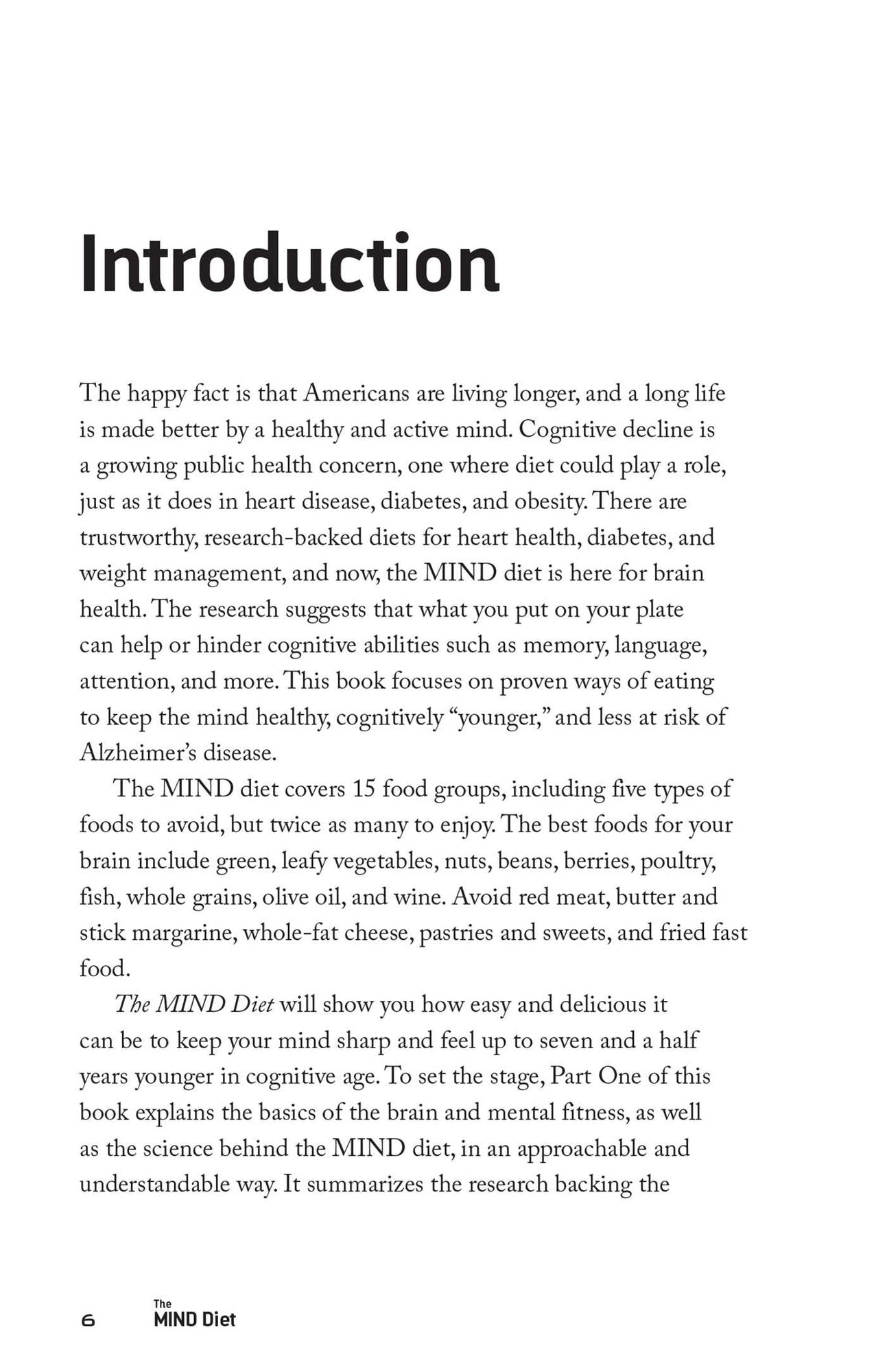 The MIND Diet: A Scientific Approach to Enhancing Brain Function and Helping Prevent Alzheimer's and Dementia