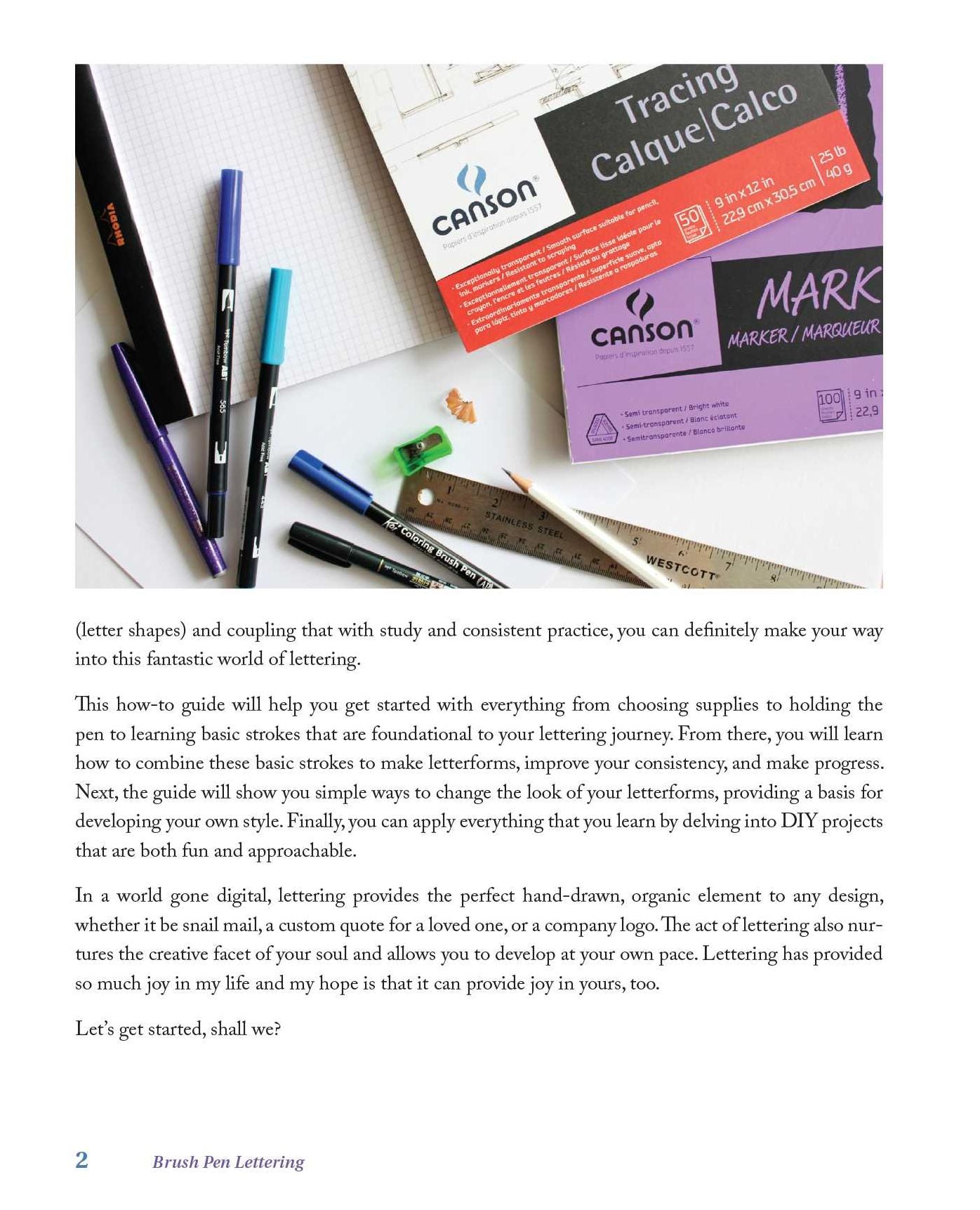 Brush Pen Lettering: A Step-by-Step Workbook for Learning Decorative Scripts and Creating Inspired Styles