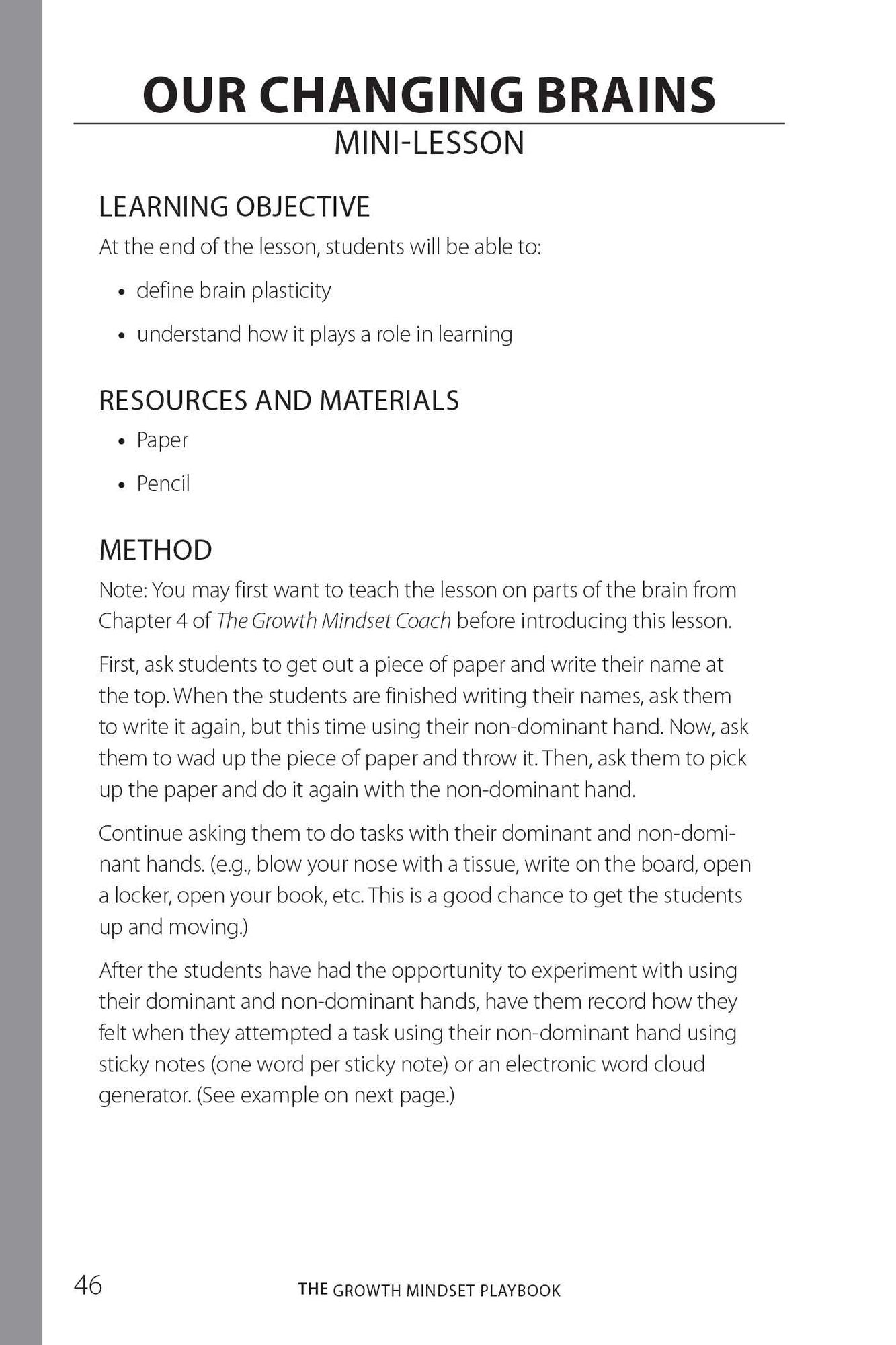 The Growth Mindset Playbook: A Teacher's Guide to Promoting Student Success