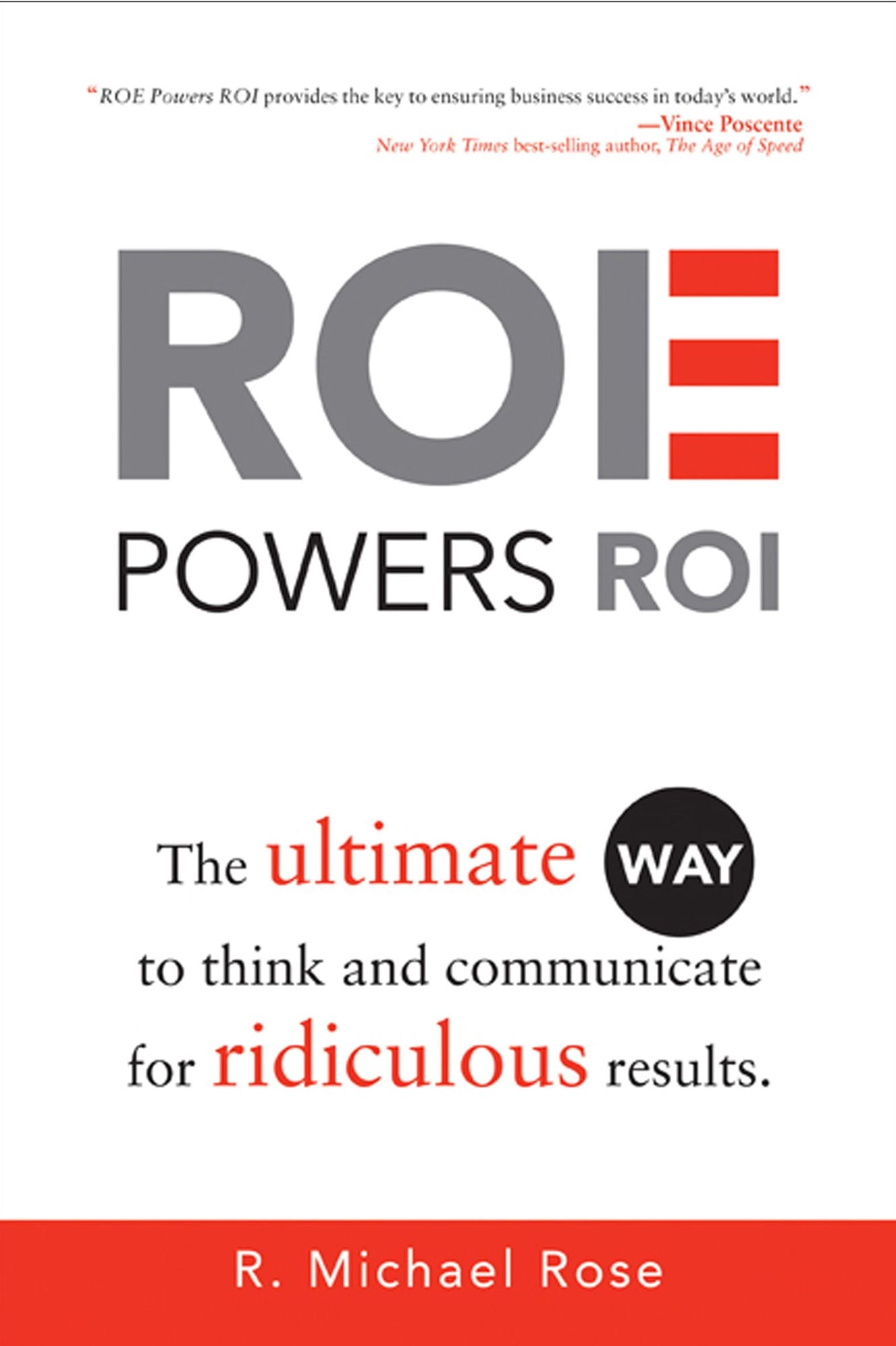 ROE Powers ROI: Ultimate Way to Think and Communicate for Ridiculous Results