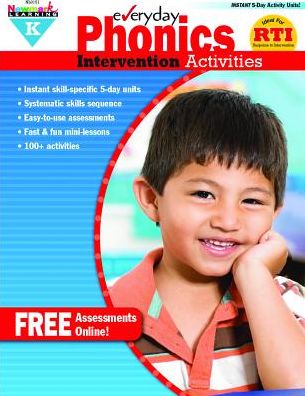 Everyday Phonics Intervention Activities Grade K Book