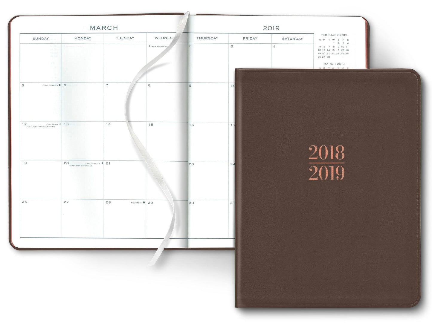 2019 18-Month Monthly Desk Large Mushroom Cambridge Planner Calendar
