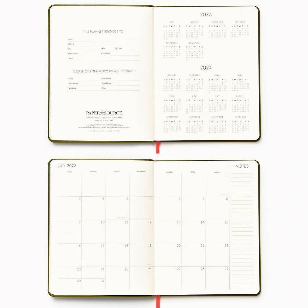 2023-2024 Chicago Avenue Green Weekly Planner