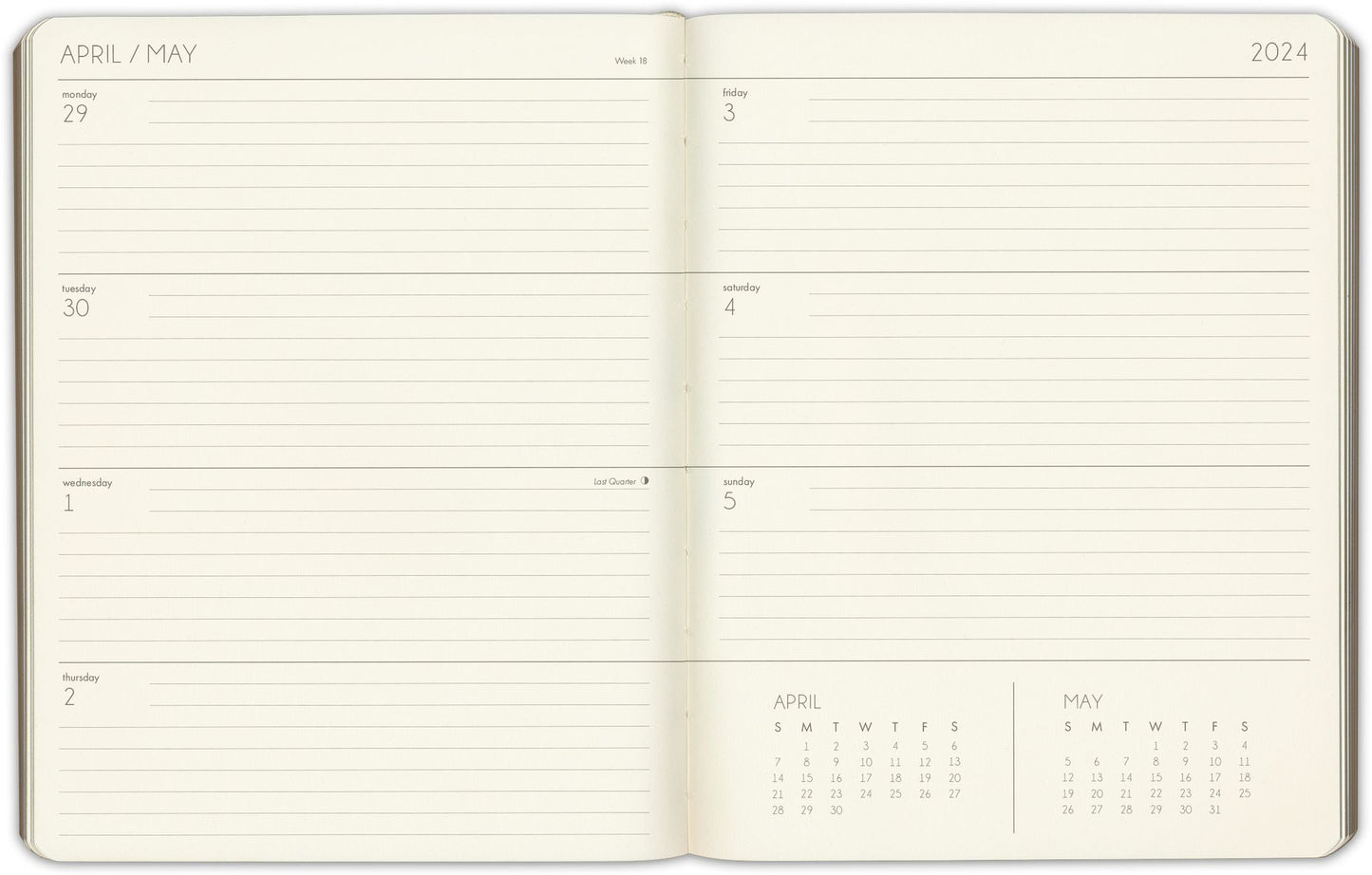 2023-2024 Chicago Avenue Green Weekly Planner
