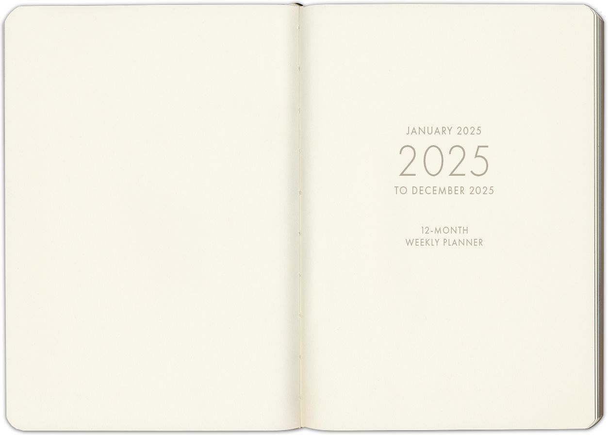 2025 Paper Source Olive Weekly Planner