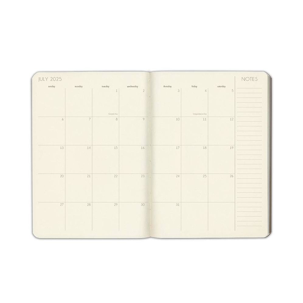 2025 Paper Source Brown Weekly Planner