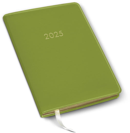 2025 Paper Source Olive 12M Weekly Desk Planner