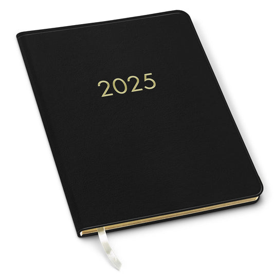 2025 Black 12M Professional Weekly Desk Planner