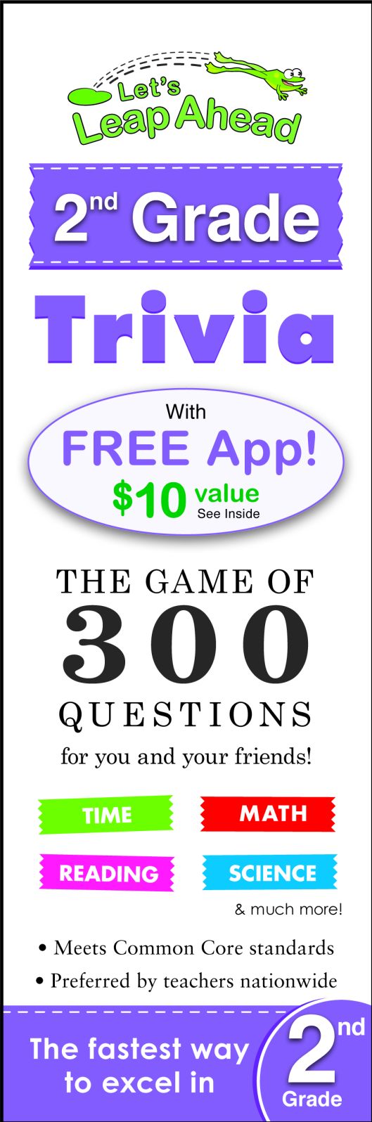 Let's Leap Ahead 2nd Grade Trivia Notepad: The Game of 300 Questions for you and your friends!