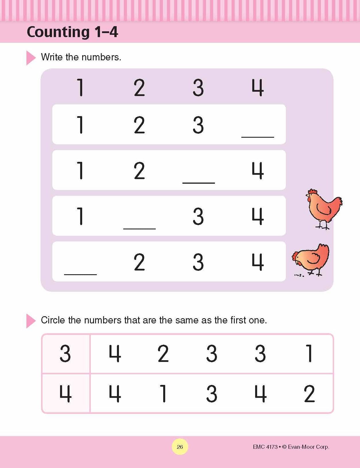 At-Home Tutor: Math, PreK Workbook