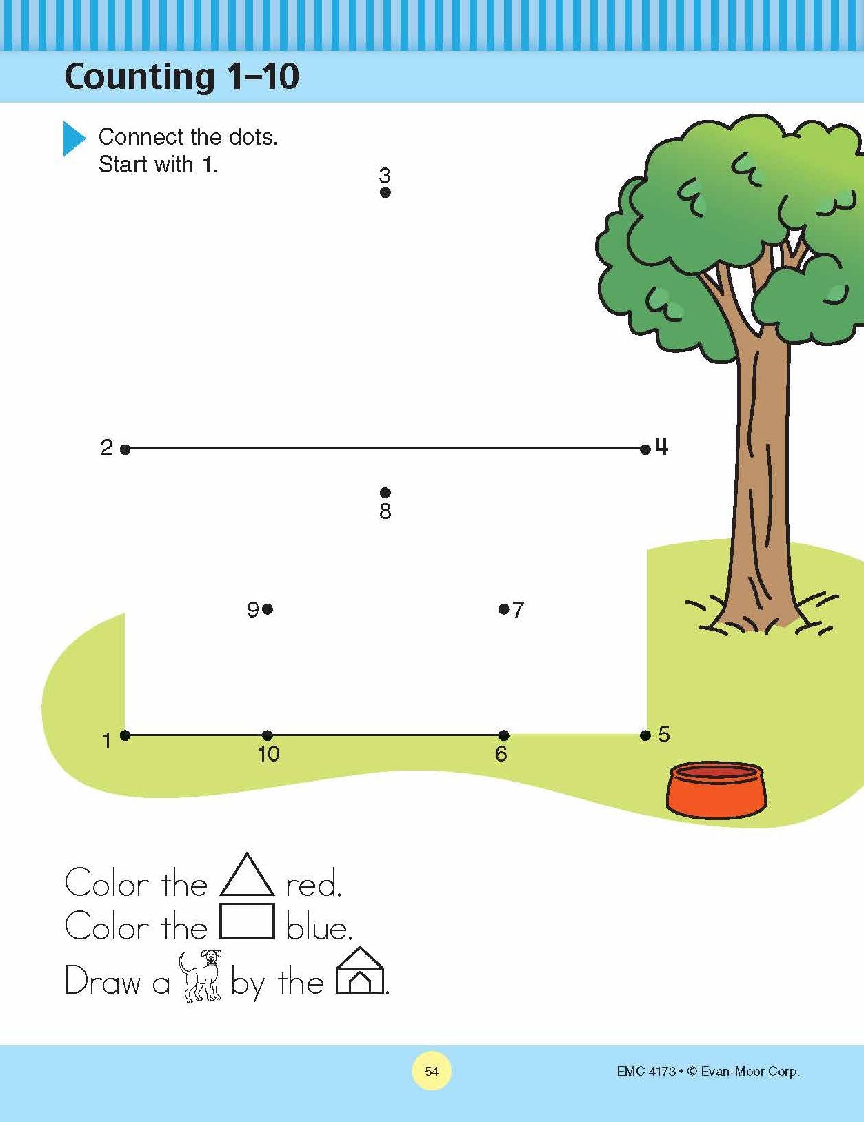 At-Home Tutor: Math, PreK Workbook