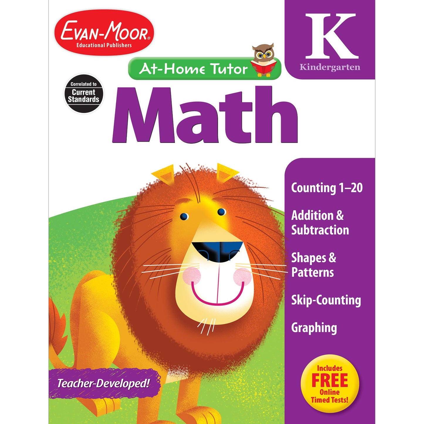 At-Home Tutor: Math, Kindergarten Workbook