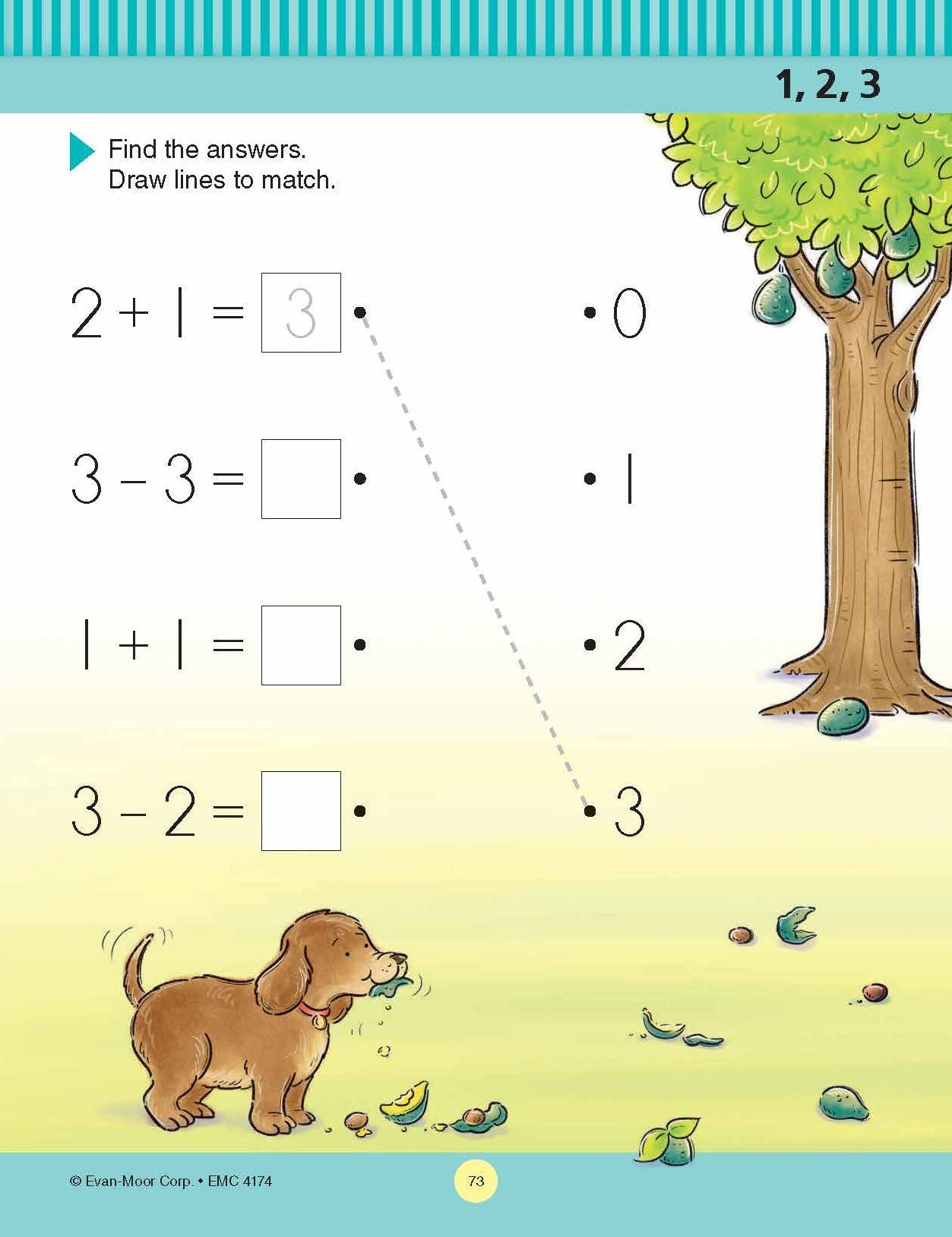 At-Home Tutor: Math, Kindergarten Workbook