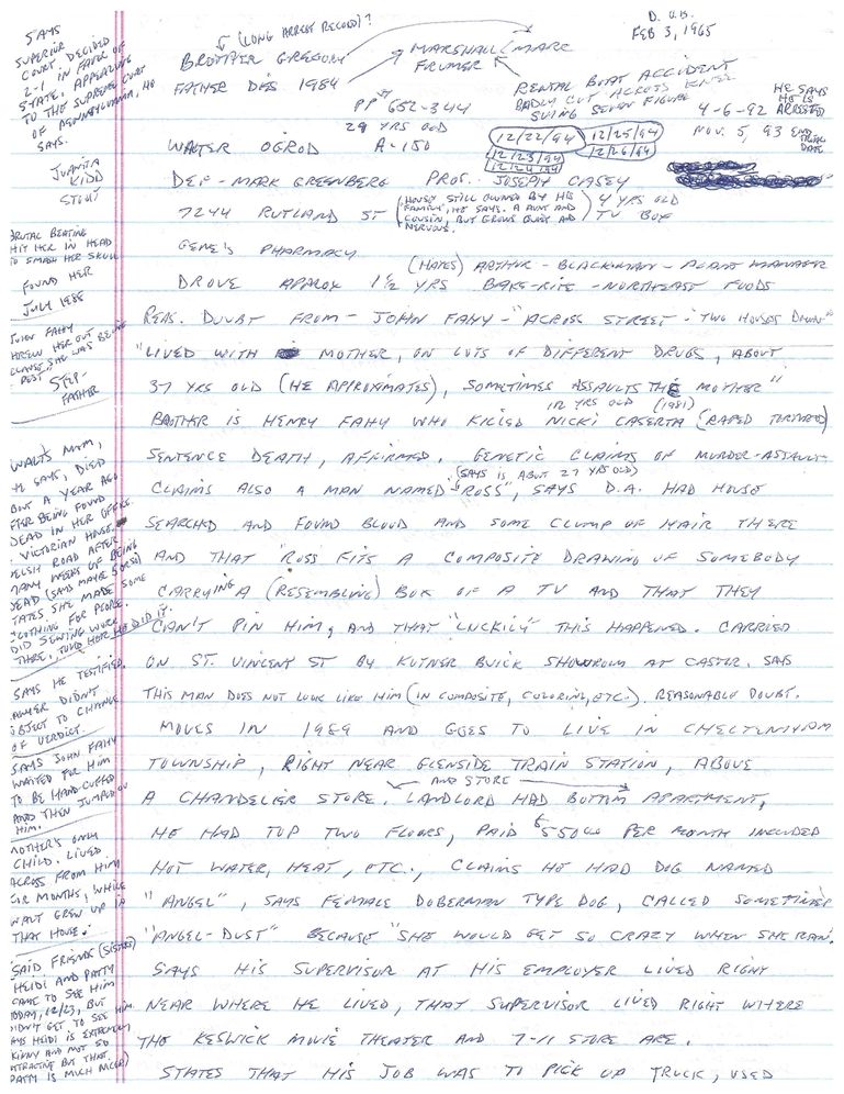 The Trials of Walter Ogrod: The Shocking Murder, So-Called Confessions, and Notorious Snitch That Sent a Man to Death Row