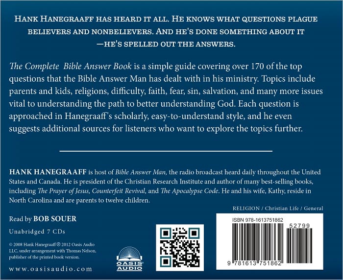 The Complete Bible Answer Book: Collector's Edition