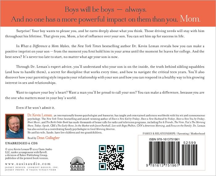 What a Difference a Mom Makes: The Indelible Imprint a Mom Leaves on Her Son's Life